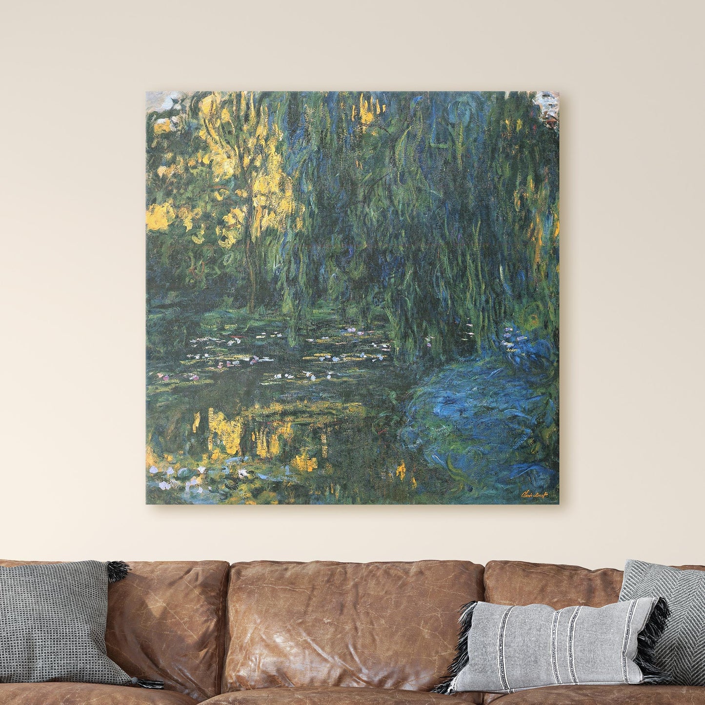 Water-Lily Pond and Weeping Willow, 1916 - Claude Monet