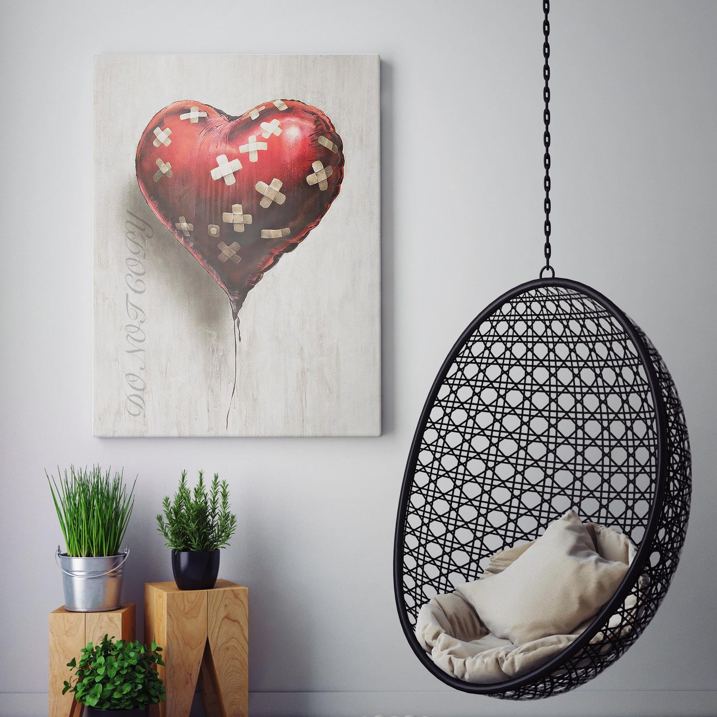 Bandaged Heart Banksy Bandaid