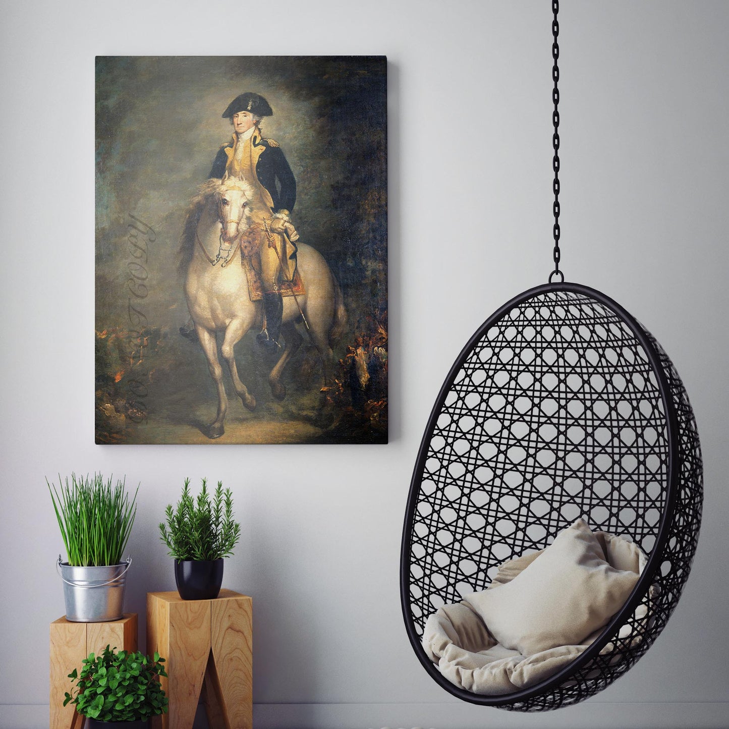 George Washington on Horseback by Rembrandt Peale