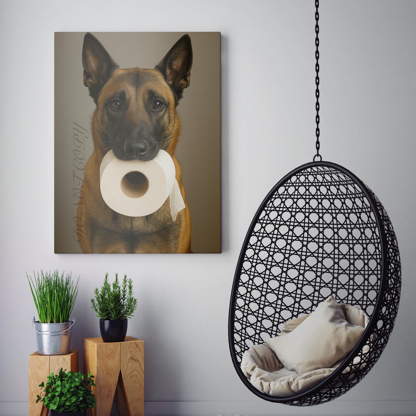 Belgian Malinois Dog Toilet Paper