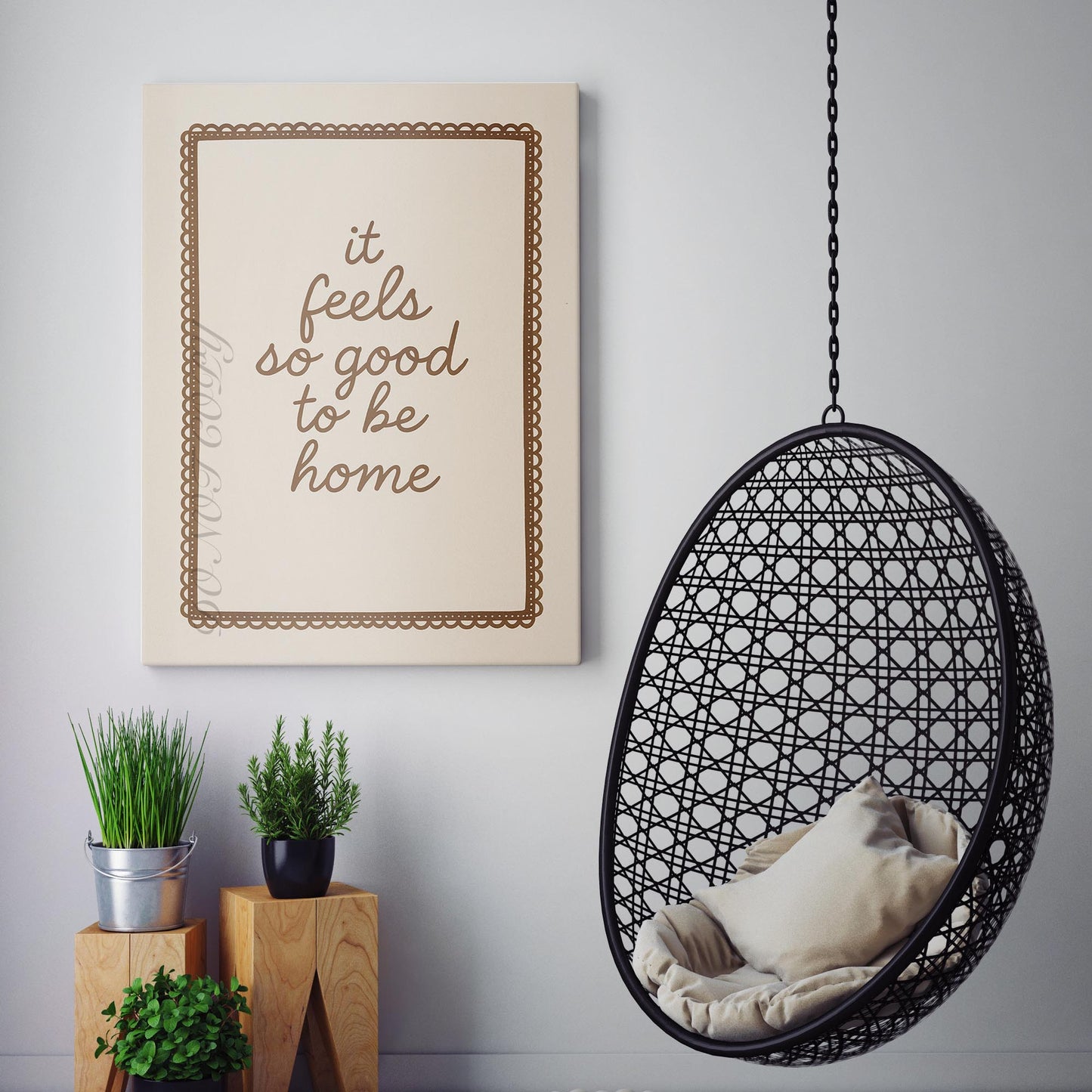 It Feels So Good To Be Home Sign