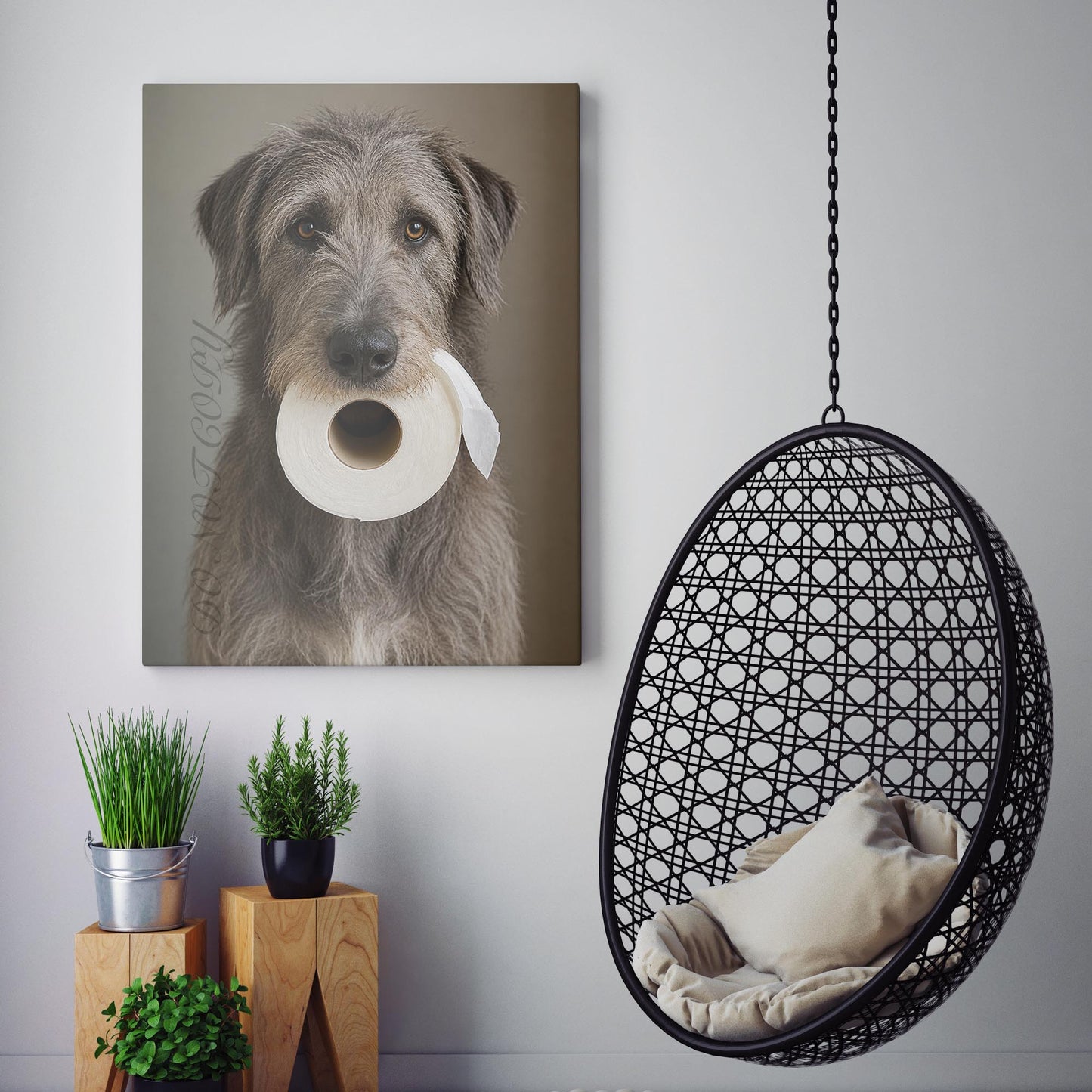 Irish Wolfhound Dog Toilet Paper