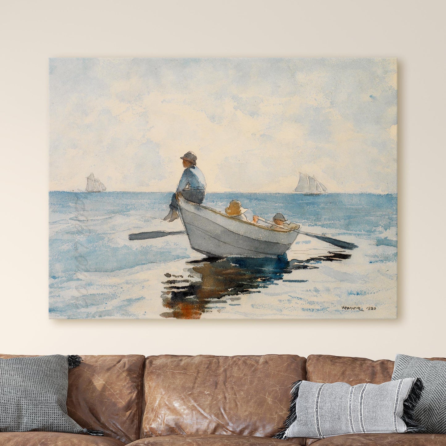 Boys in a Dory by Winslow Homer