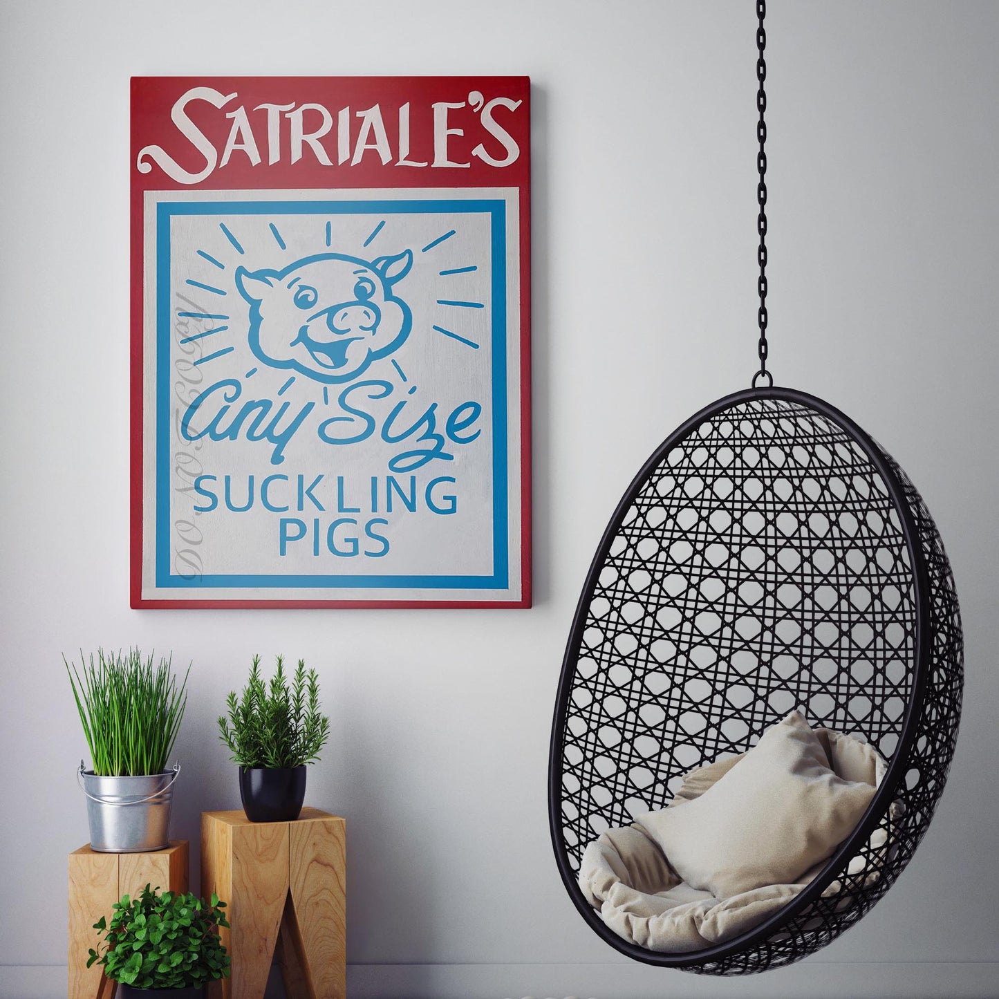 Satriale's Pork Store Sopranos Sign