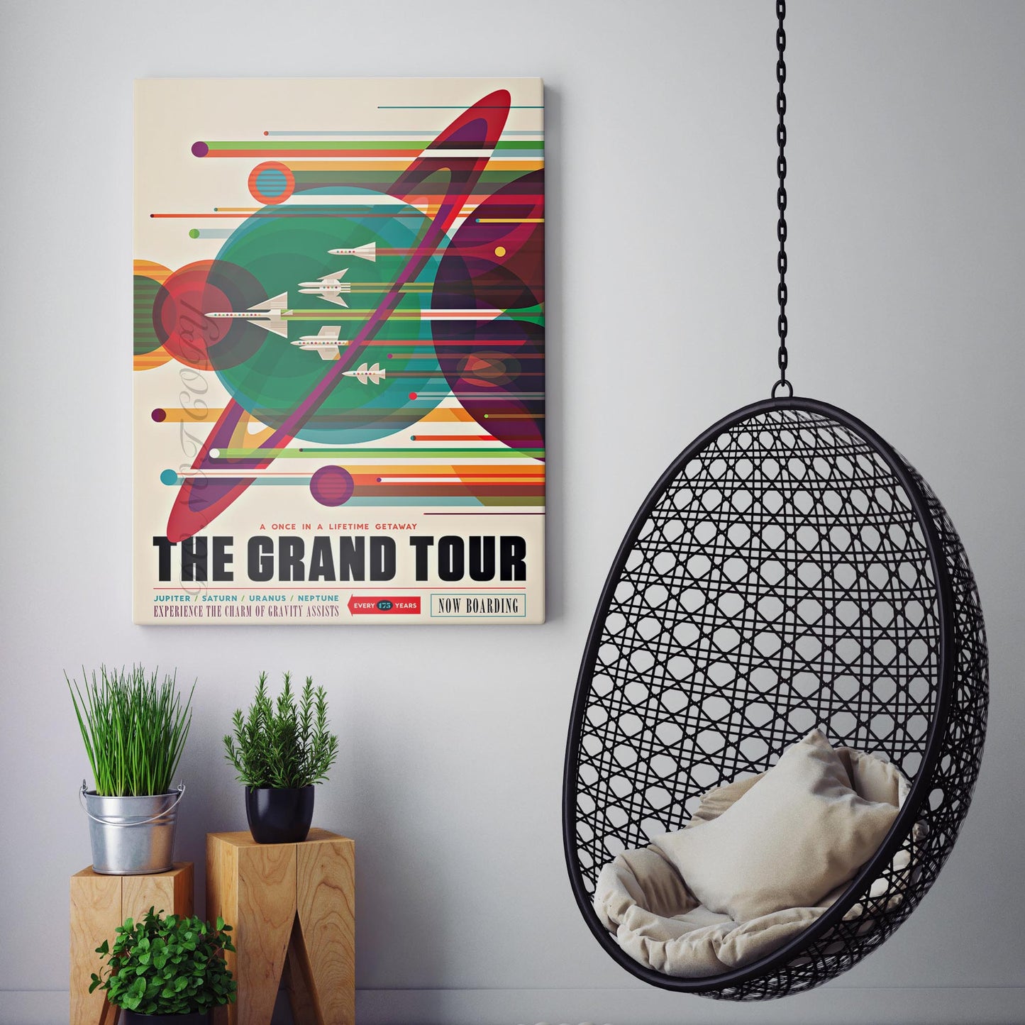 The Grand Tour NASA Vintage Poster