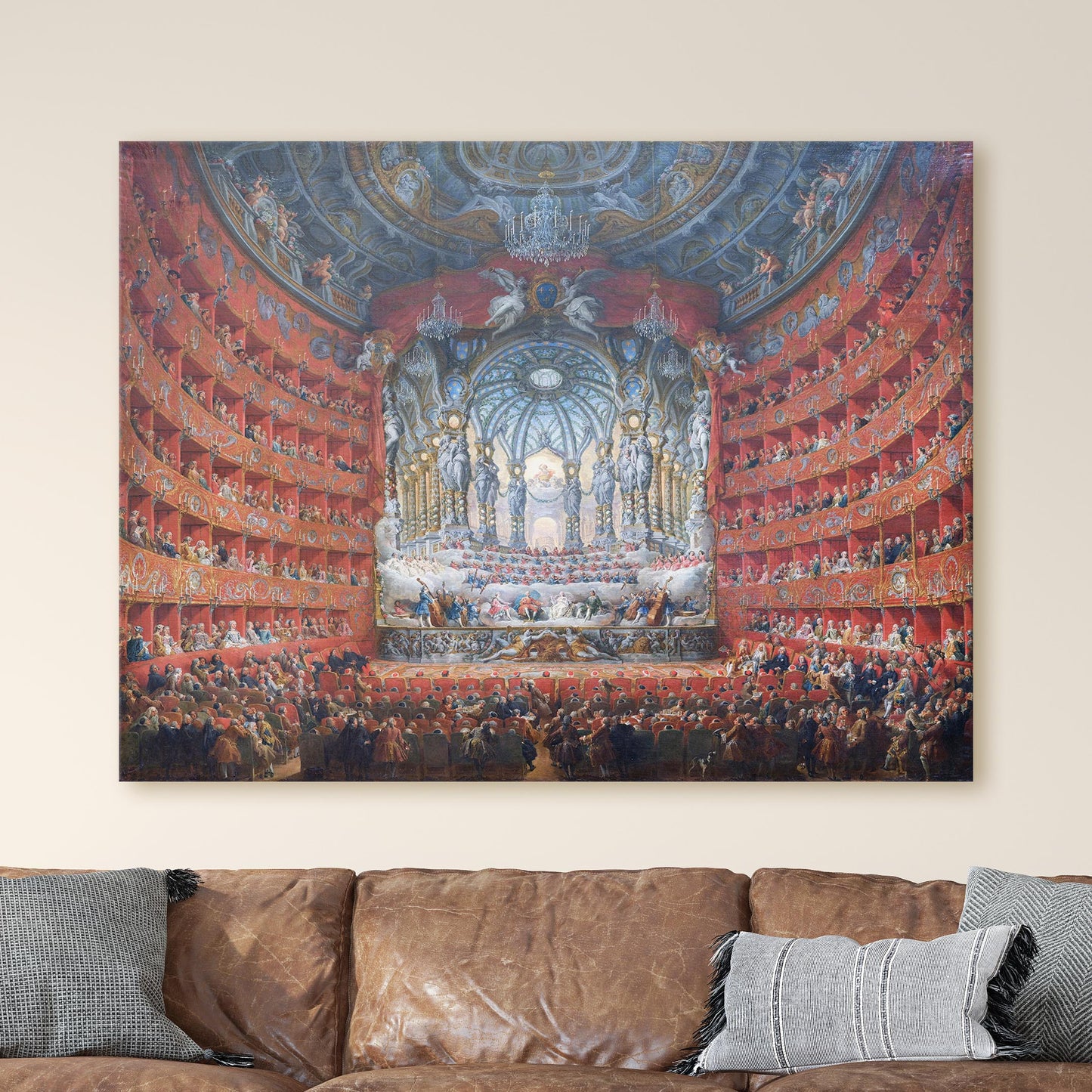 Musical Feast Given by the Cardinal de La Rochefoucauld for the Marriage of the Dauphin - Giovanni Paolo Panini