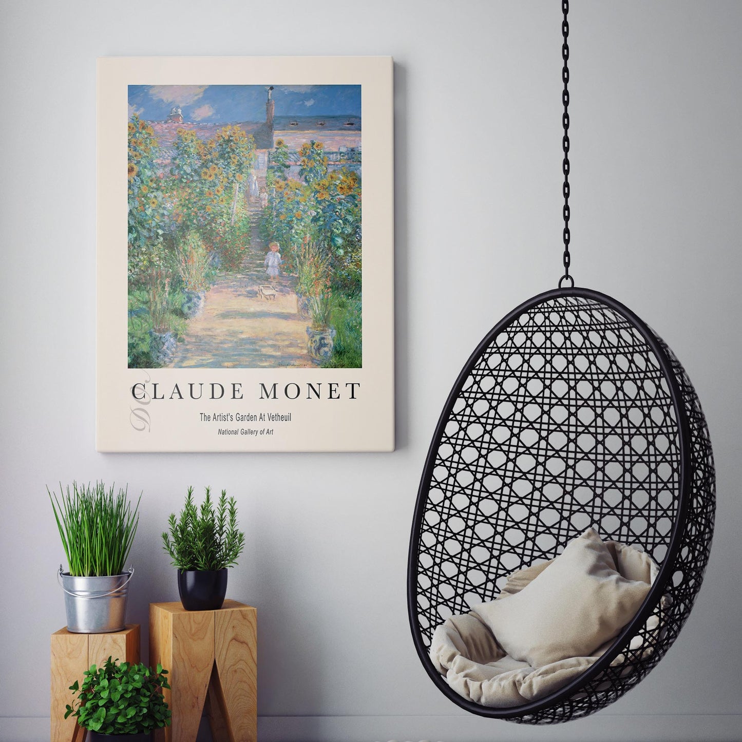 Claude Monet - The Artist's Garden at Vetheuil