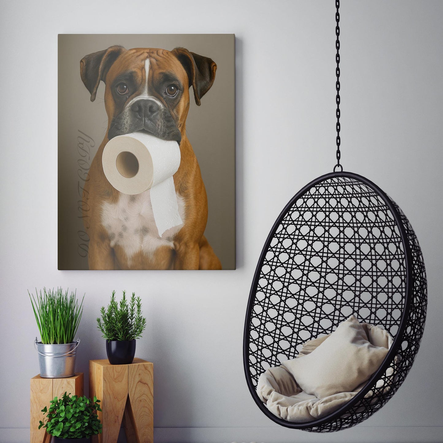 Boxer Dog Toilet Paper