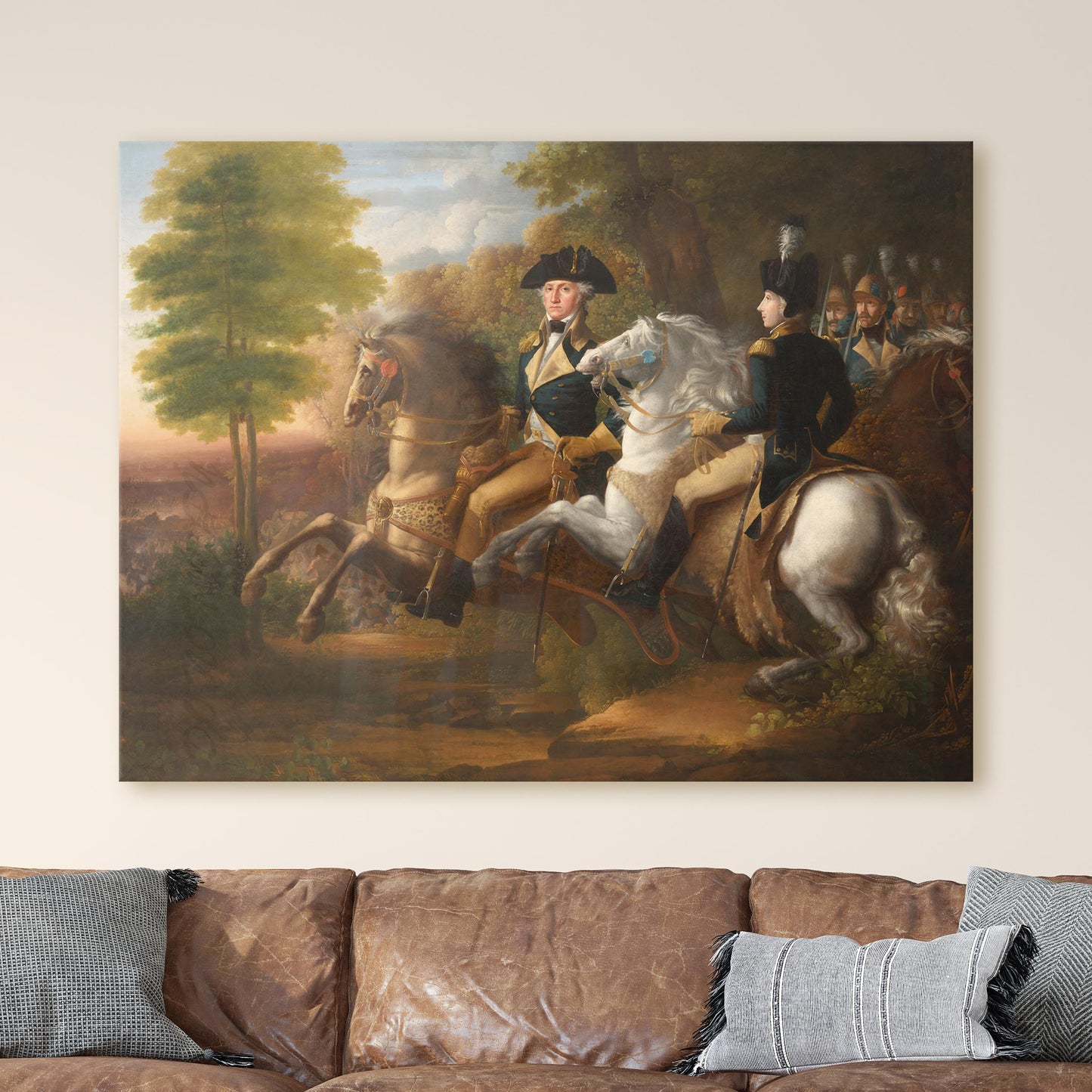 Washington and Lafayette at the Battle of Brandywine