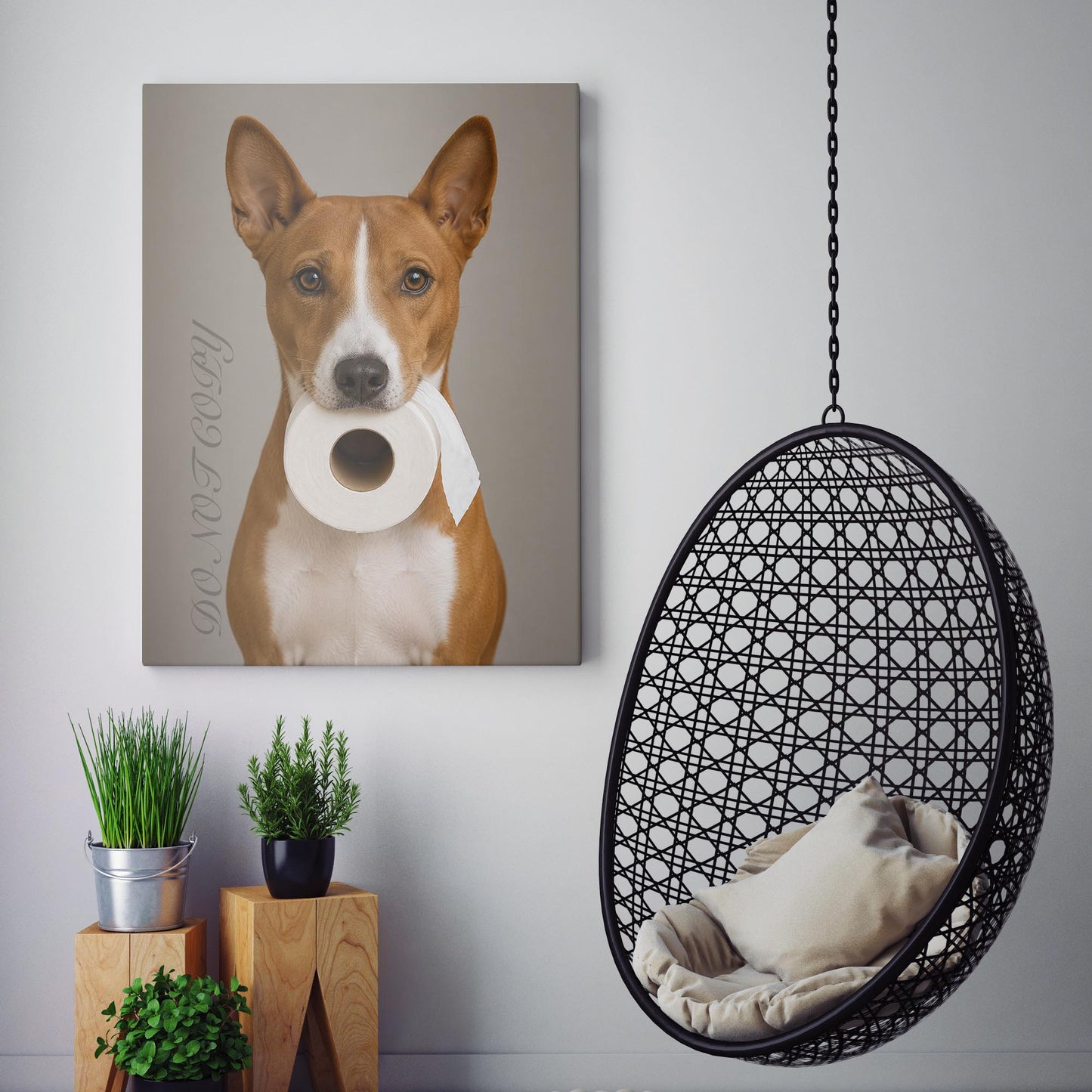 Basenji Dog Toilet Paper