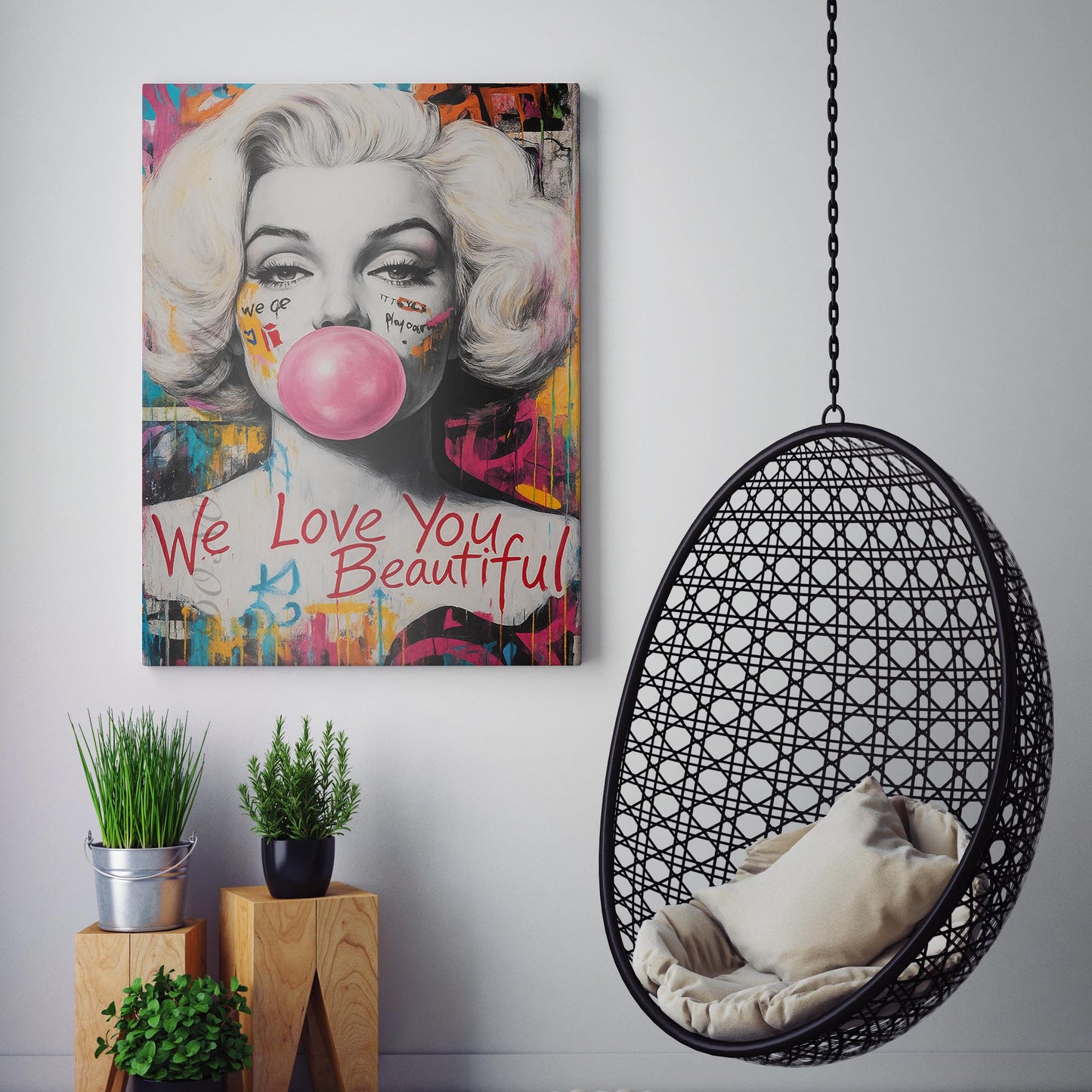 Marilyn Bubble Gum Girl - We Love You Beautiful