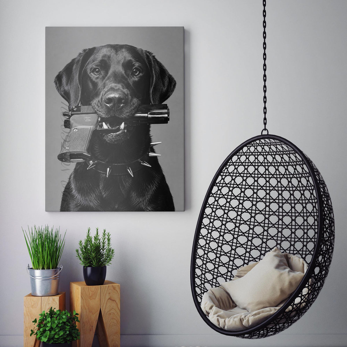 Black Labrador Gun In Mouth