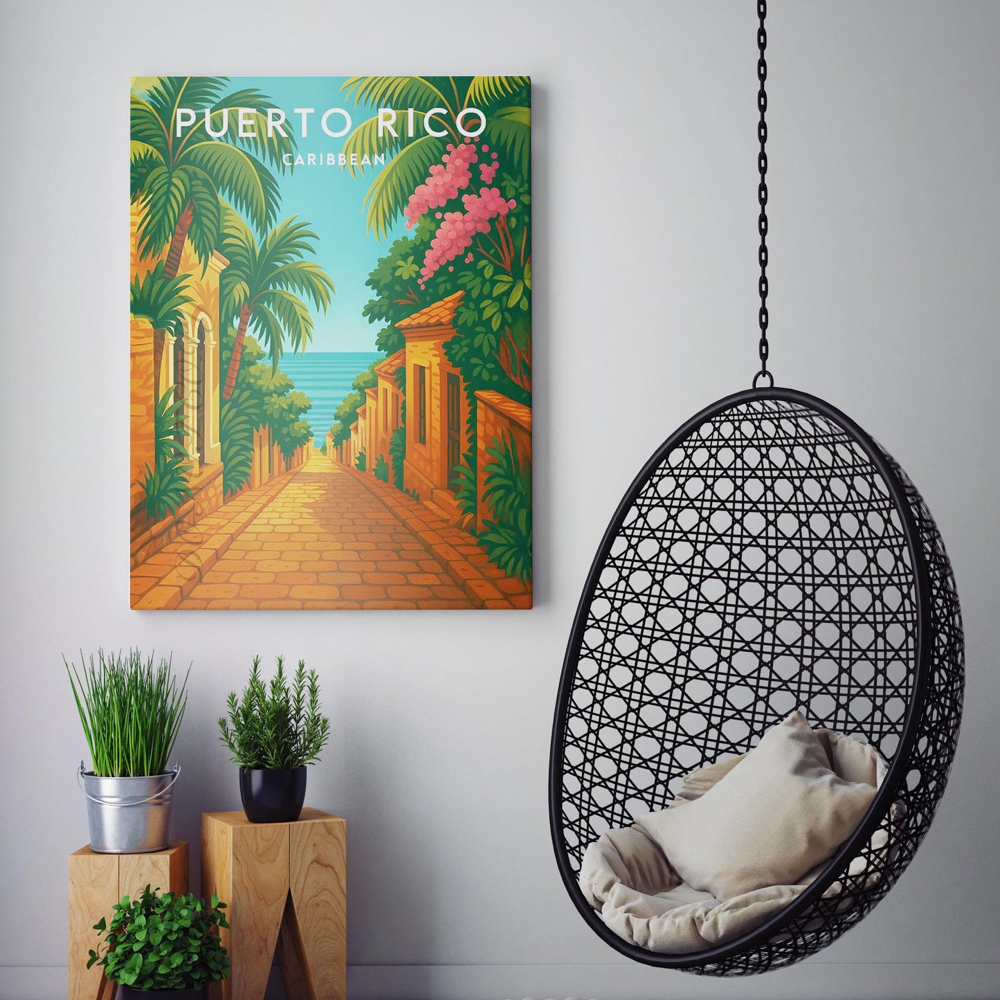 Puerto Rico Vintage Travel Poster