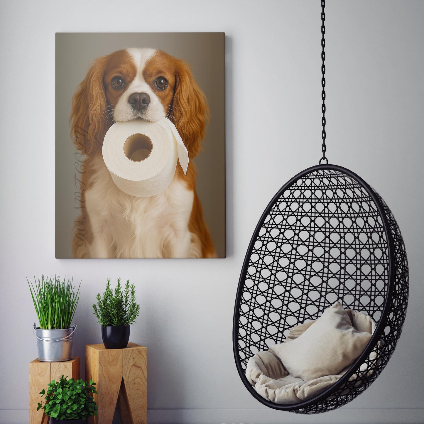 Cavalier King Charles Dog Toilet Paper