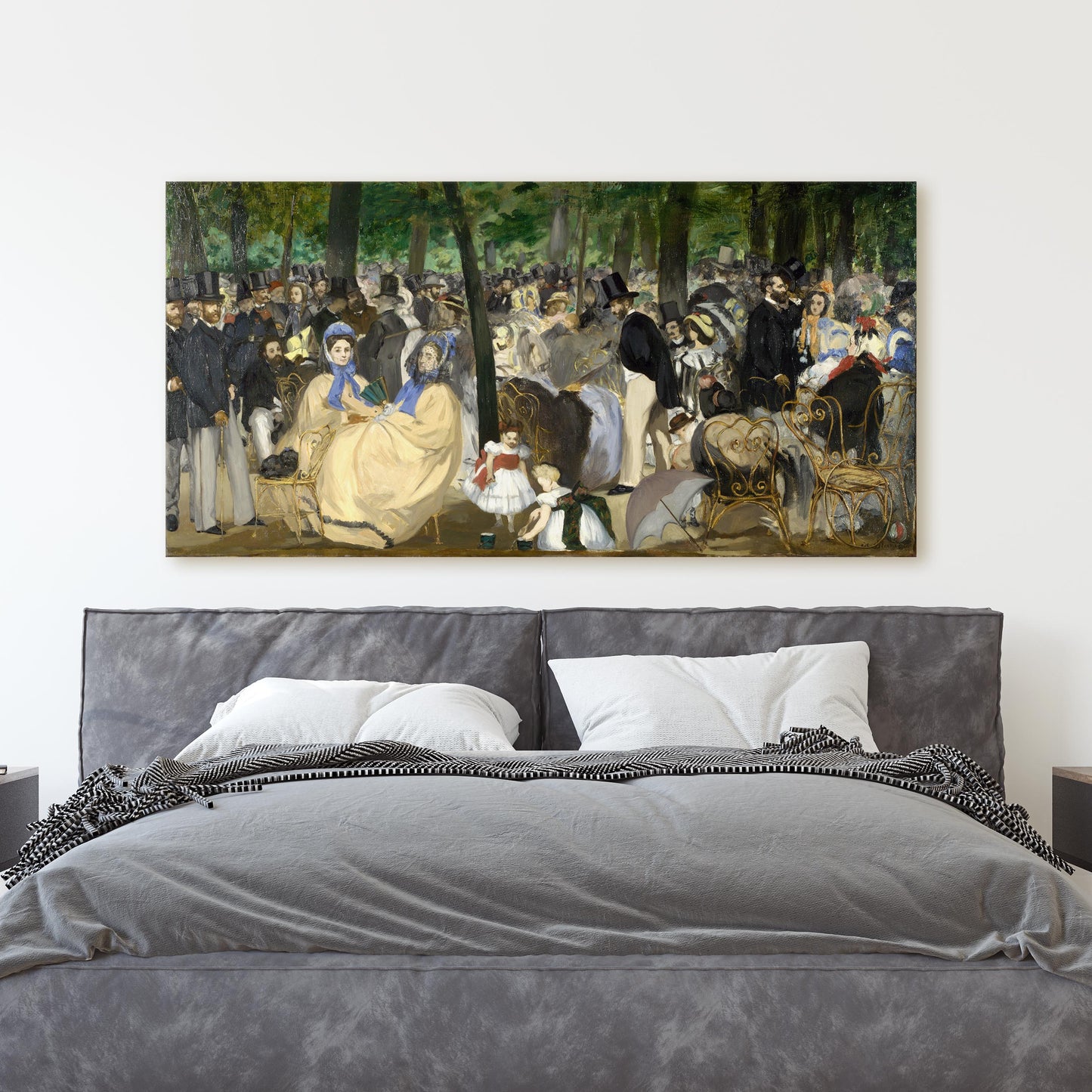 Music in the Tuileries (1862) by by Édouard Manet