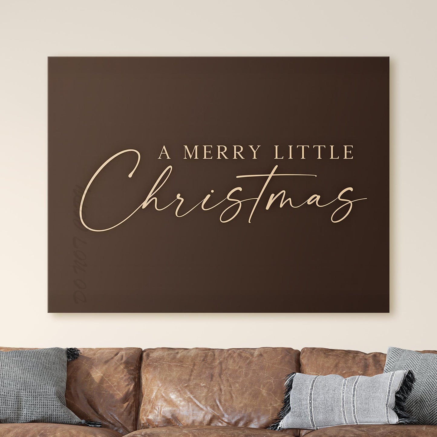A Merry Little Christmas Wall Sign