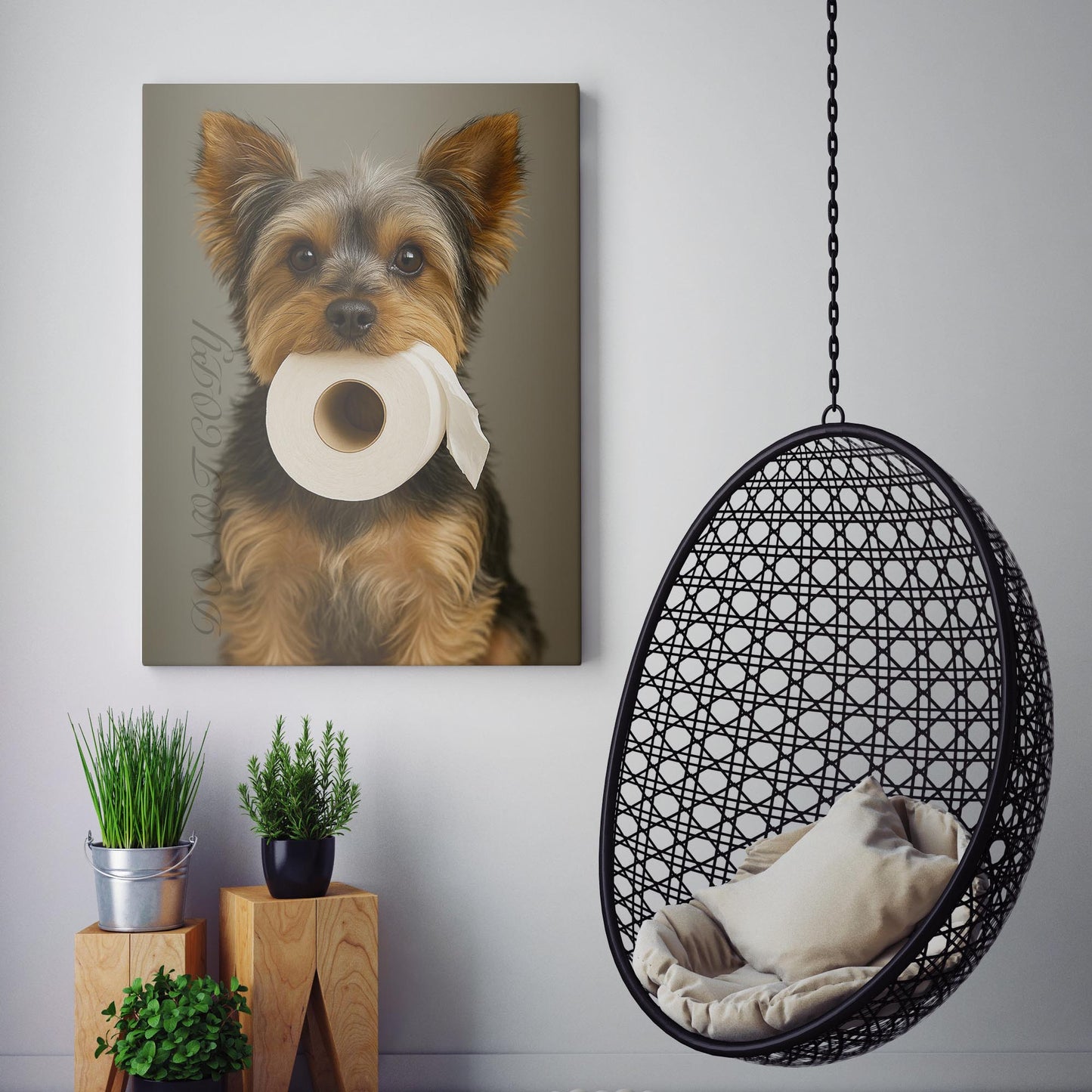 Yorkshire Terrier Dog Toilet Paper