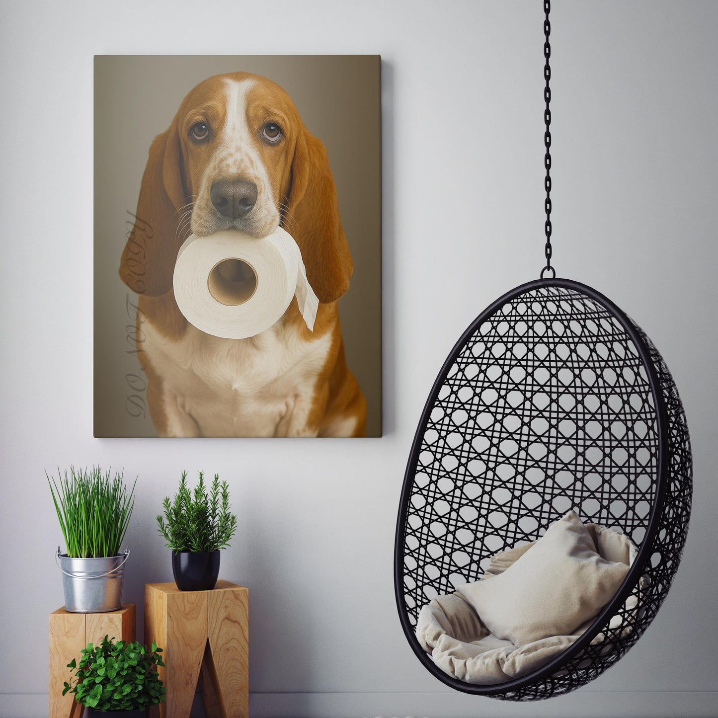 Basset Hound Dog Toilet Paper