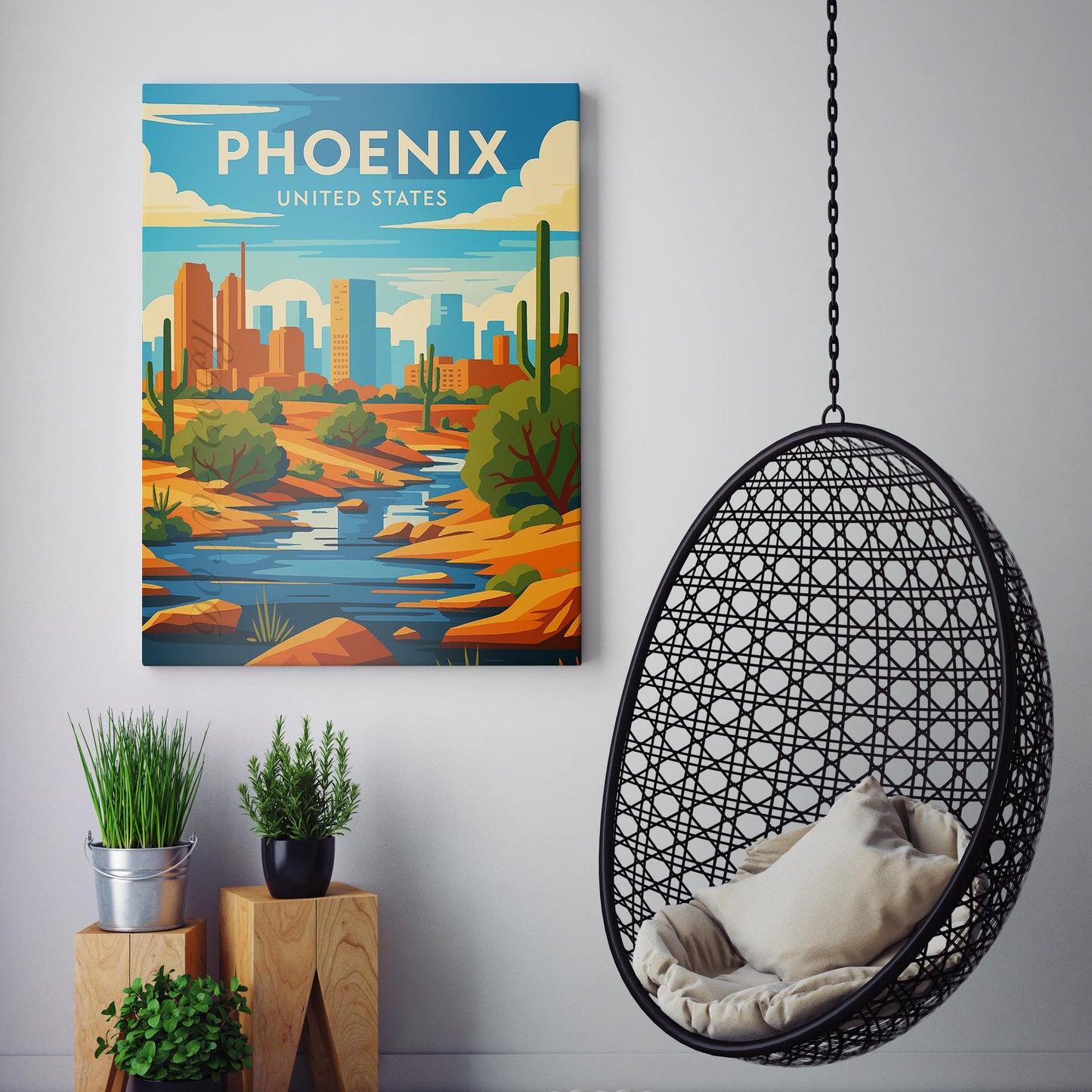 Phoenix Vintage Travel Poster