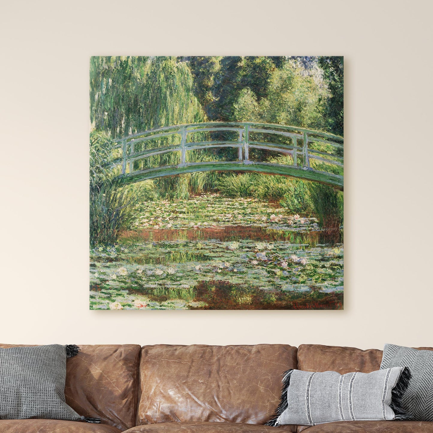 The Japanese Footbridge and the Water Lily Pool, Giverny (1899) by Claude Monet