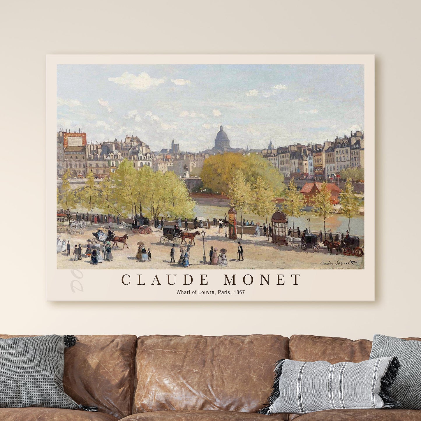 Claude Monet - Wharf of Louvre, Paris