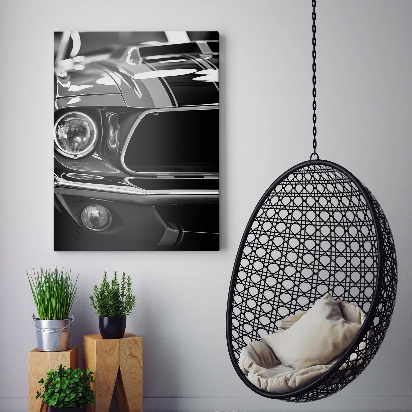 Retro Ford Mustang GT 500