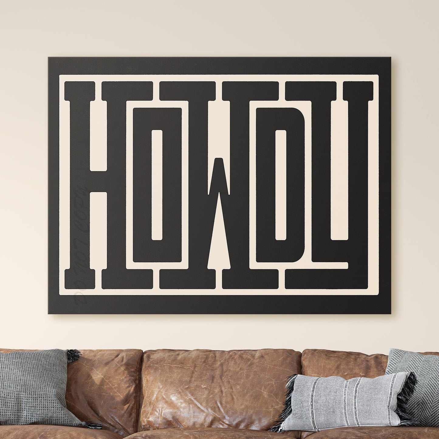 Howdy Wall Sign