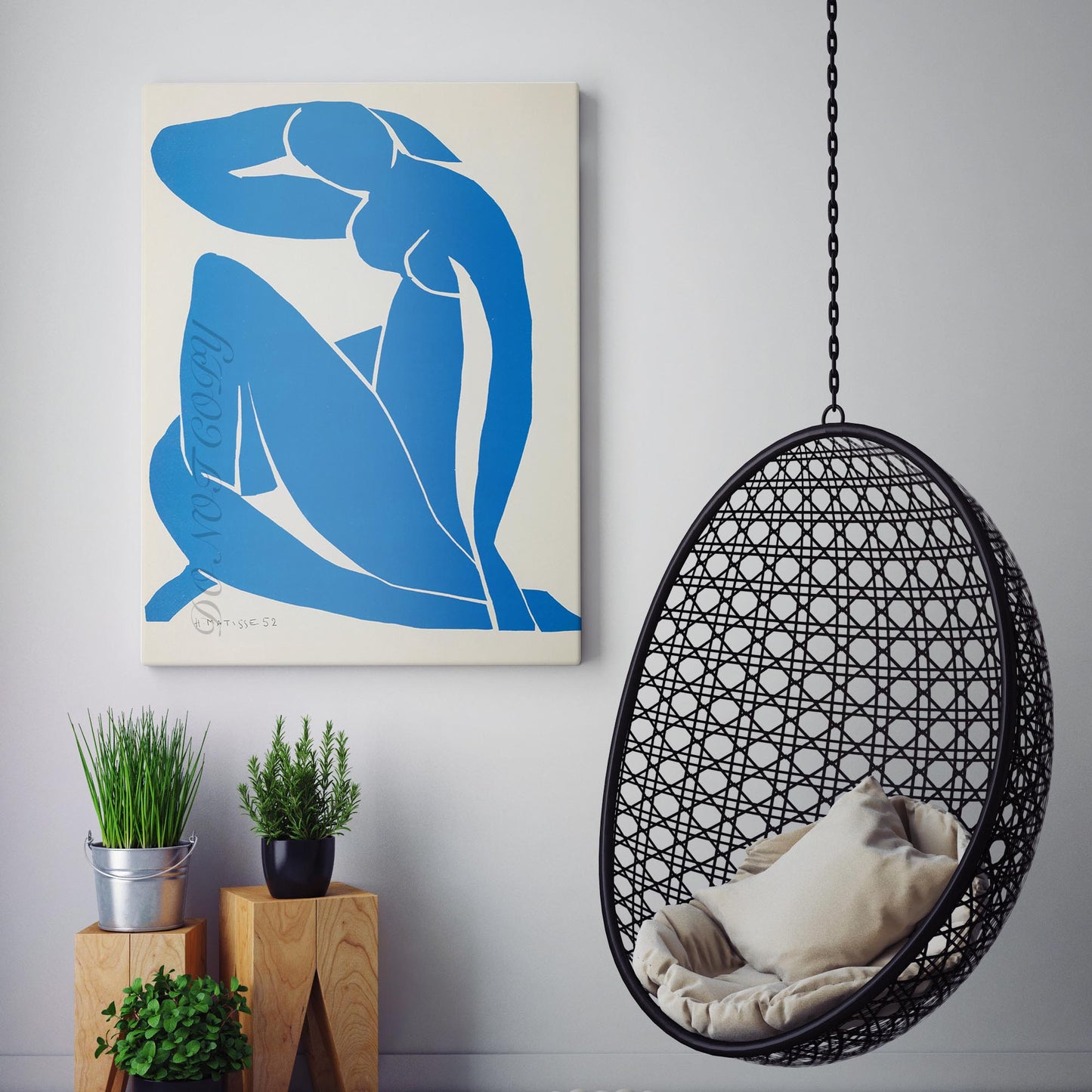 Blue Nude II (Nu Bleu II) - Henri Matisse
