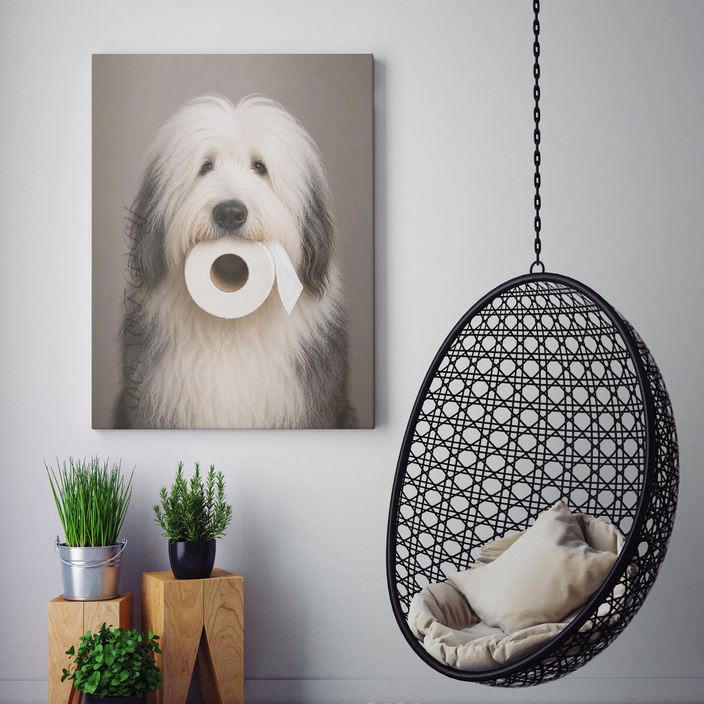 Old English Sheepdog Toilet Paper