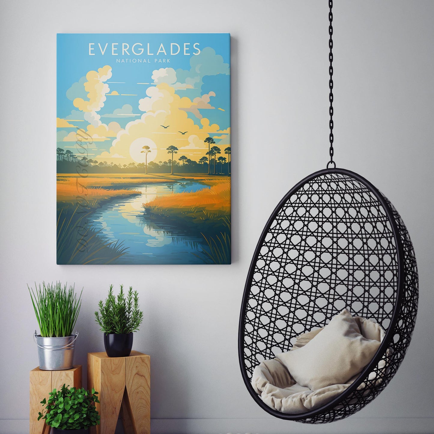 Everglades Florida Travel Poster