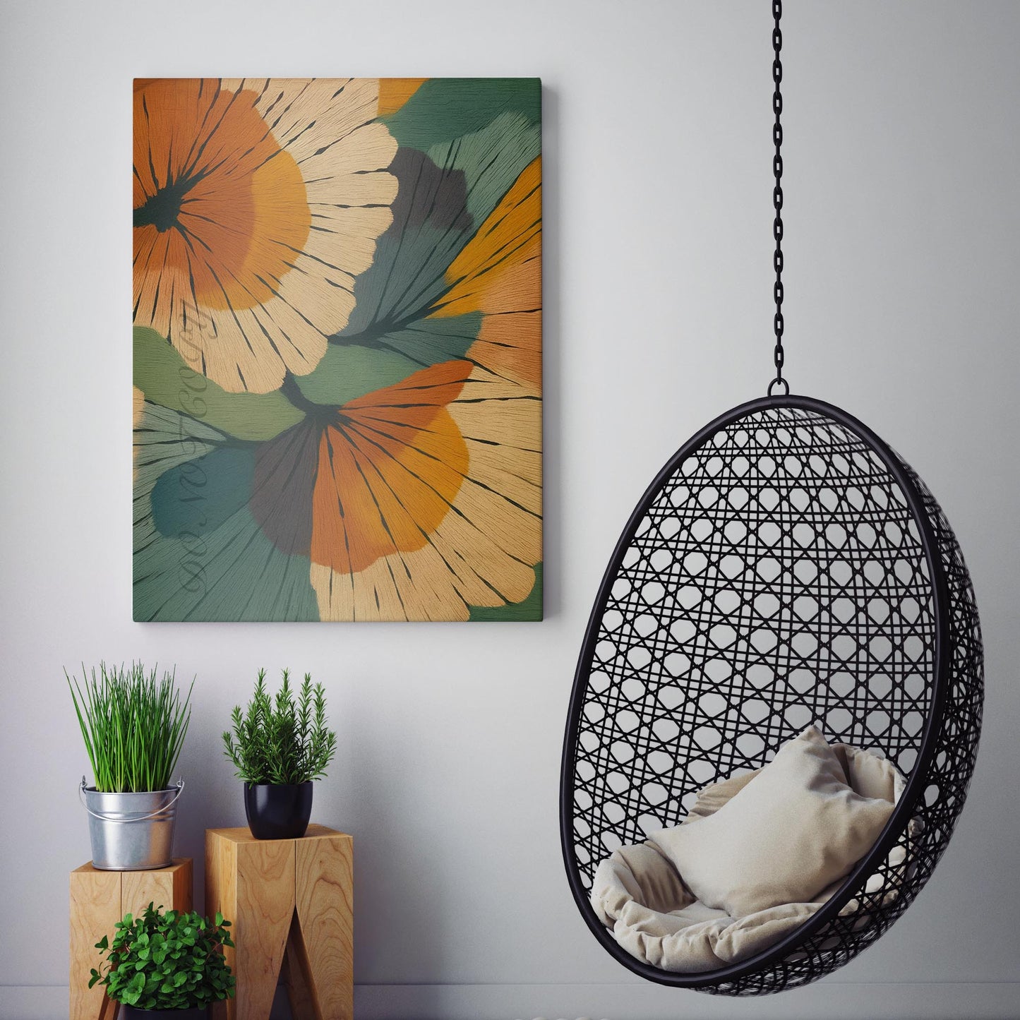 Abstract Botanicals Modern Flower