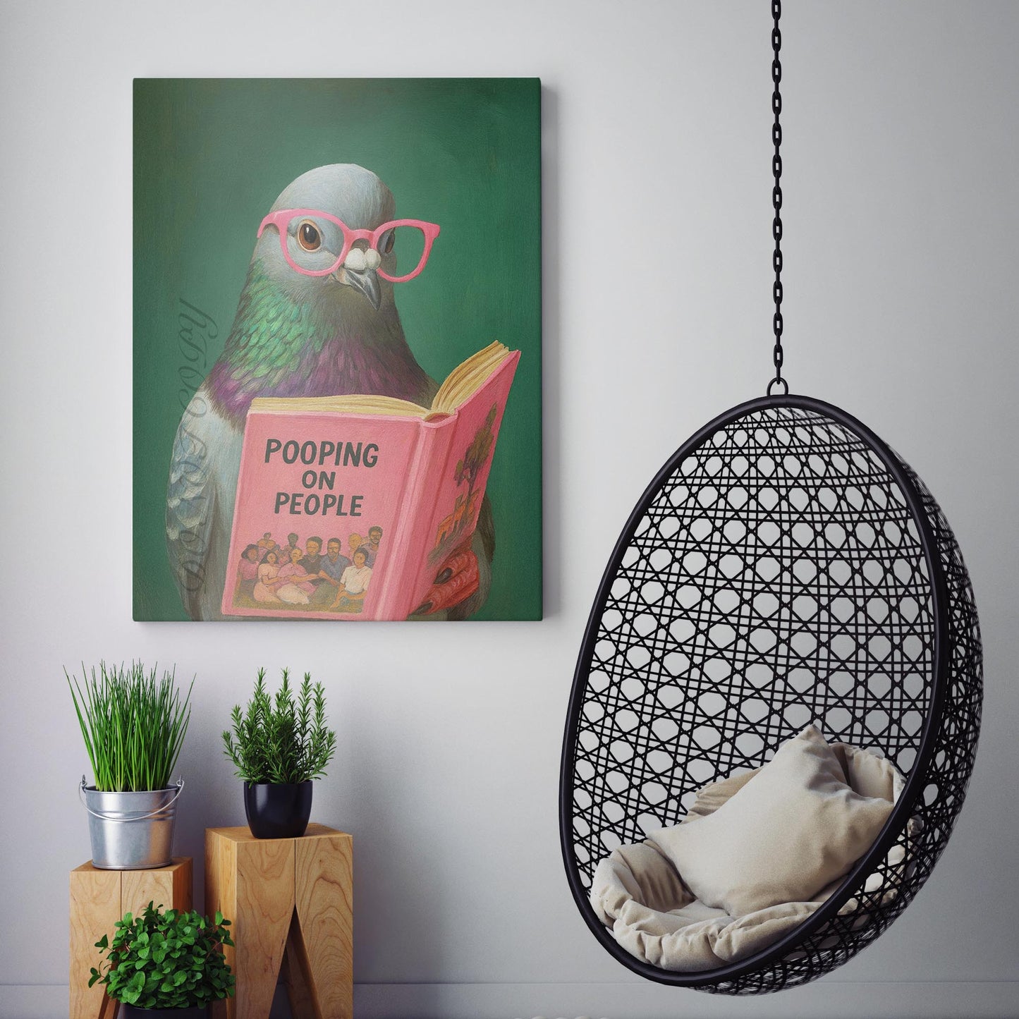 Pigeon Reading Pooping On People Book II