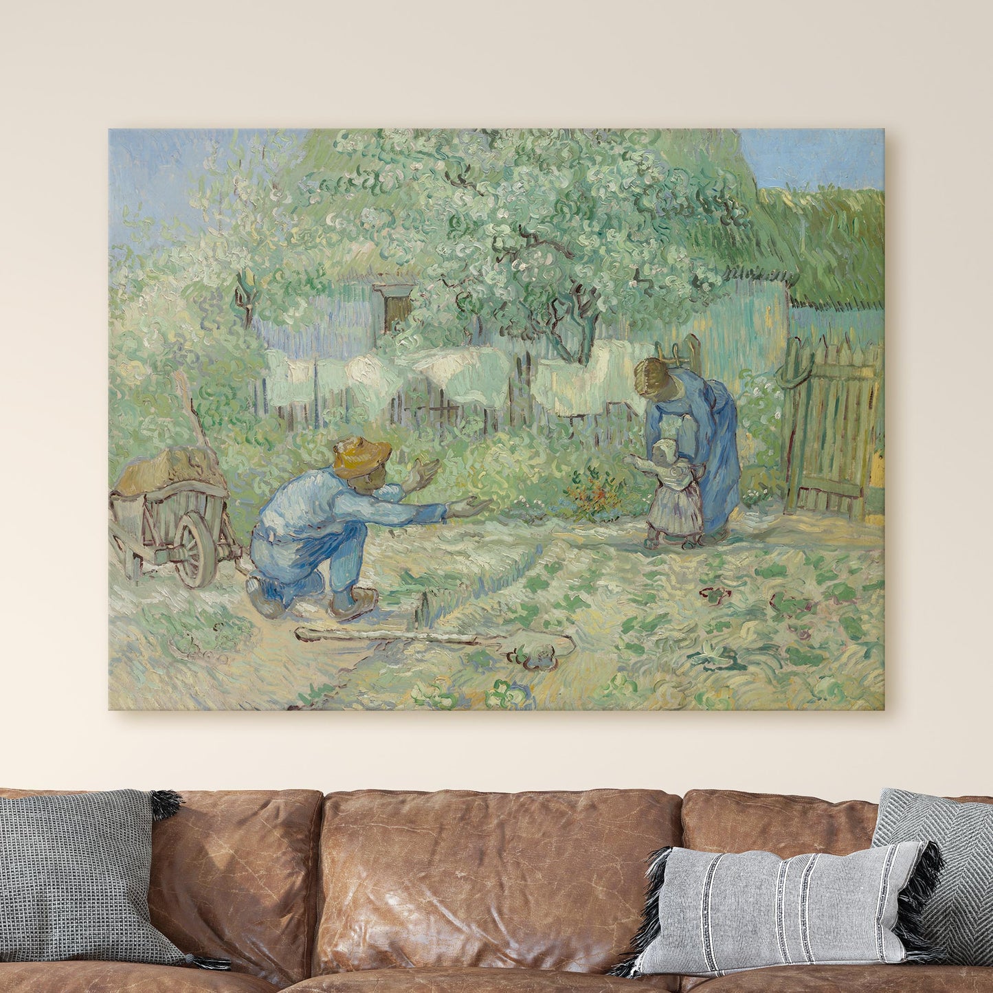 First Steps, after Millet by Van Gogh