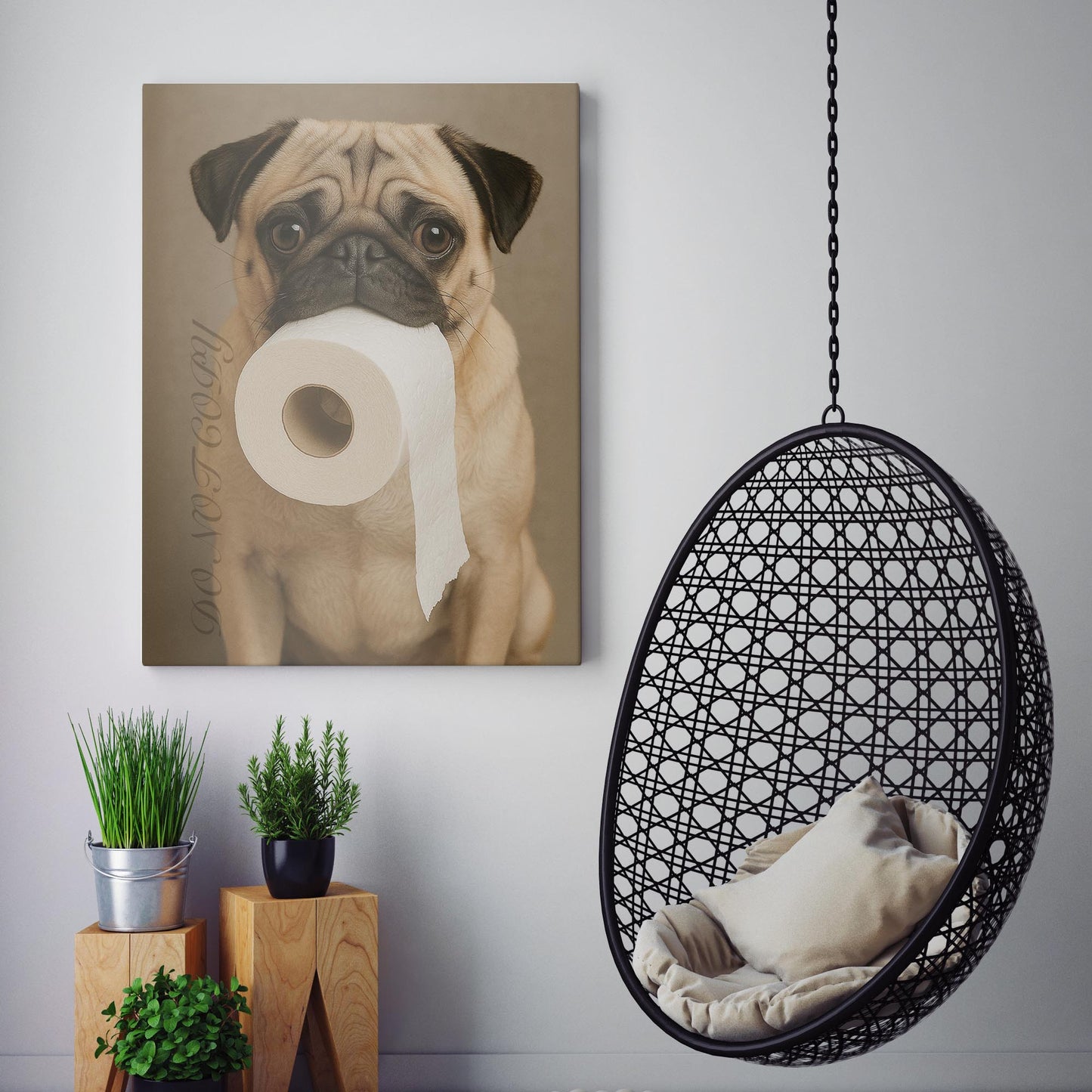 Pug Dog Toilet Paper