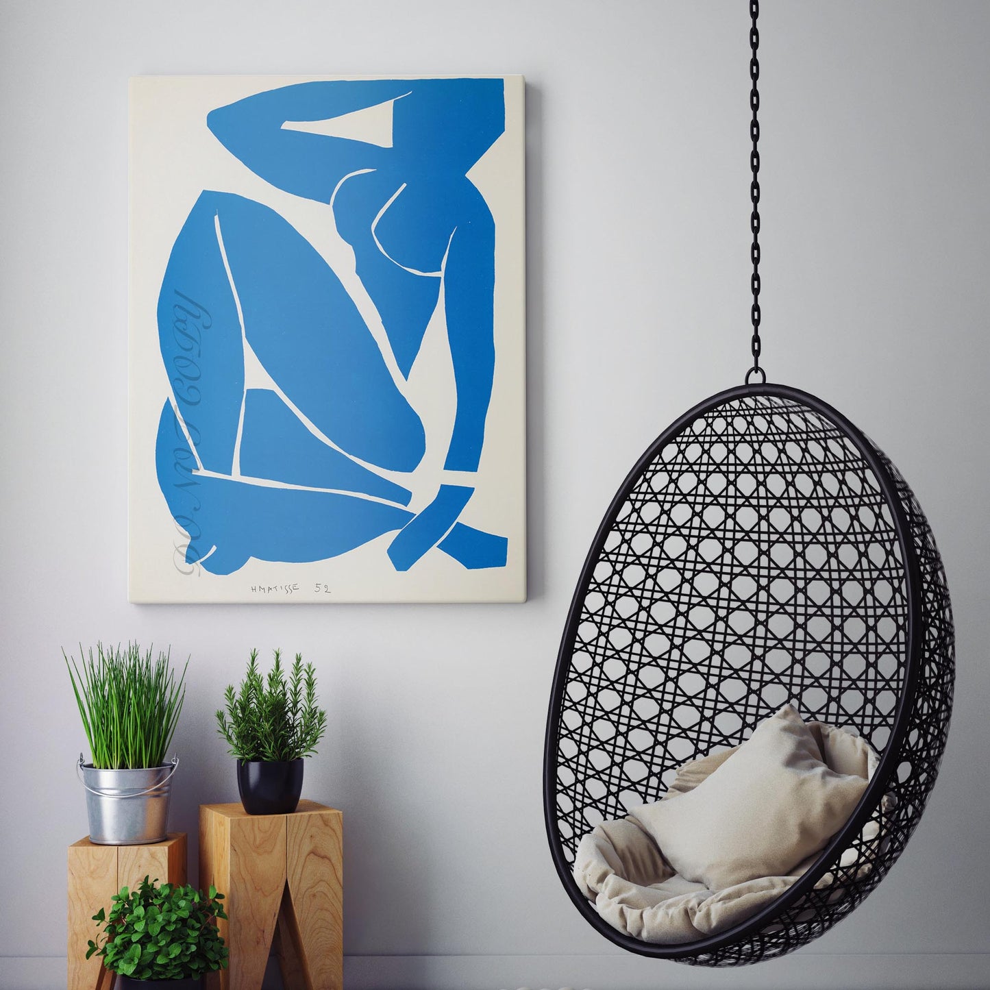 Blue Nude III (Nu Bleu III) - Henri Matisse