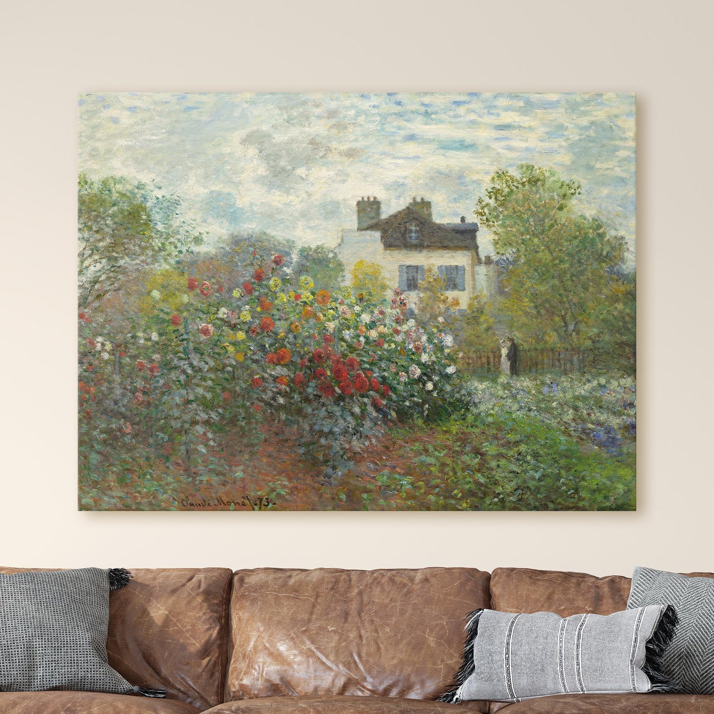 The Artist's Garden in Argenteuil by Claude Monet