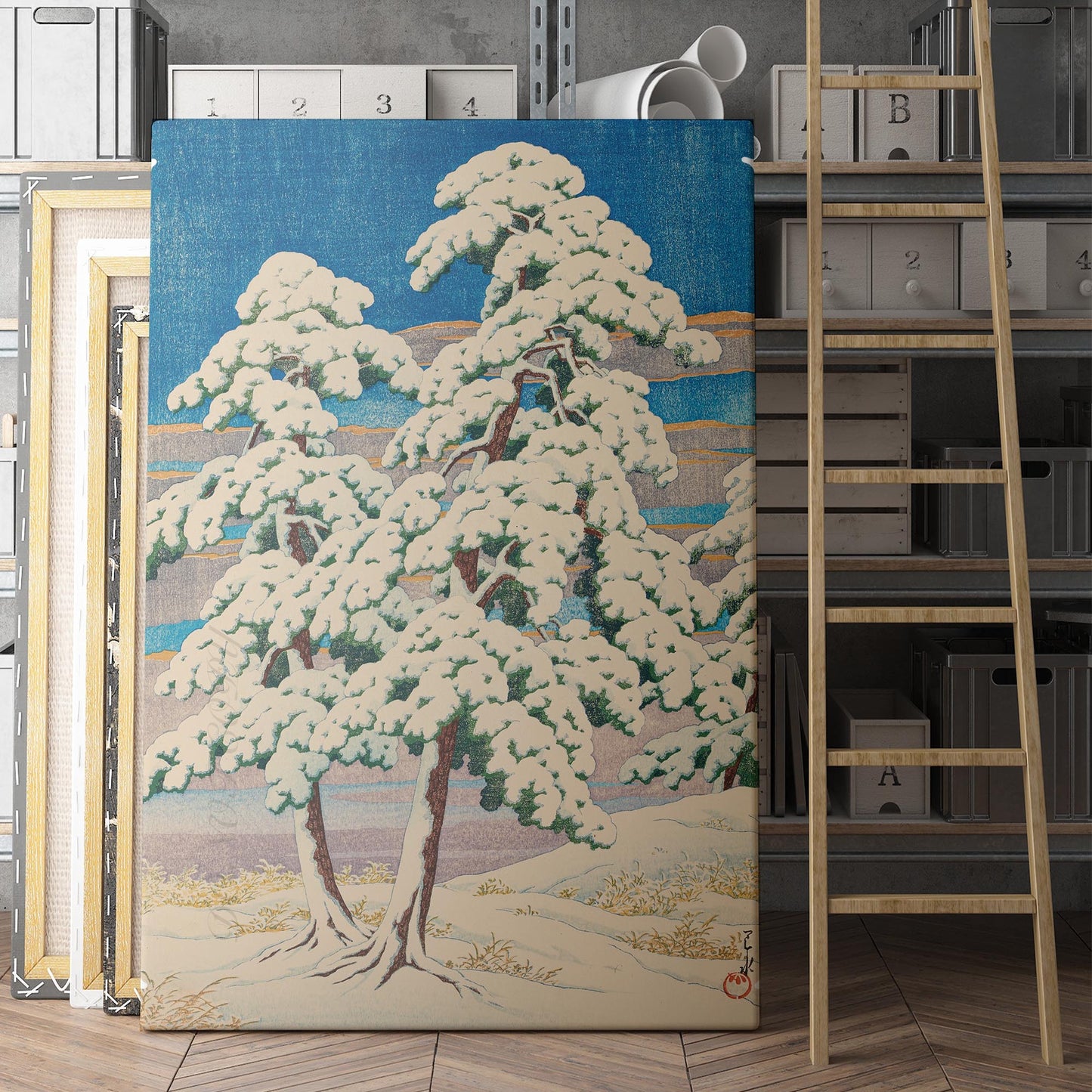 Pines In Clear Weather After Snow (1929) - Kawase Hasui