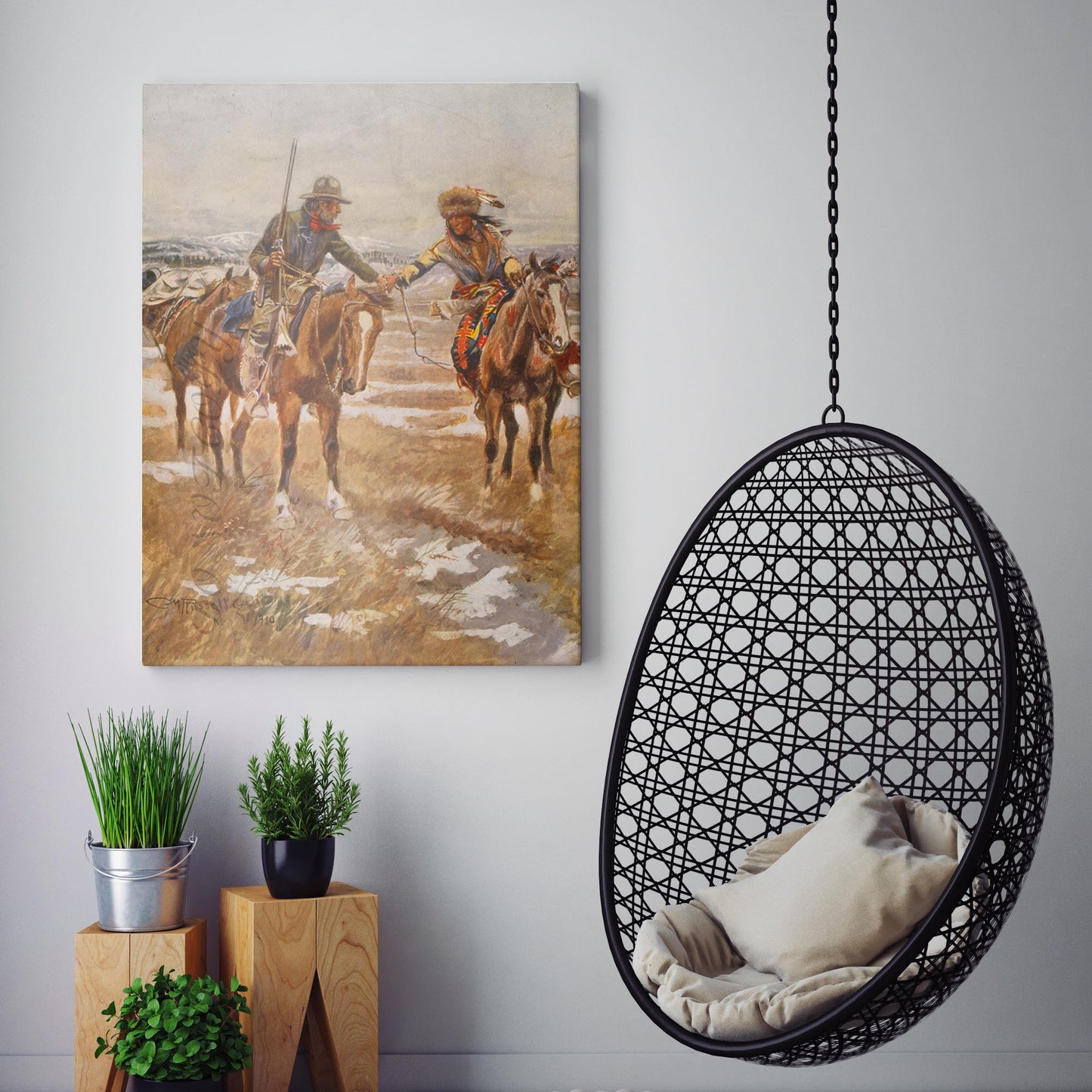 The Meeting by Charles M Russell