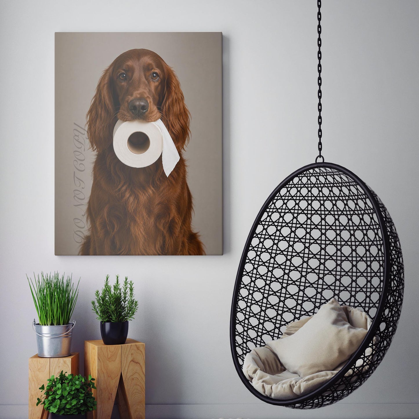Irish Setter Dog Toilet Paper