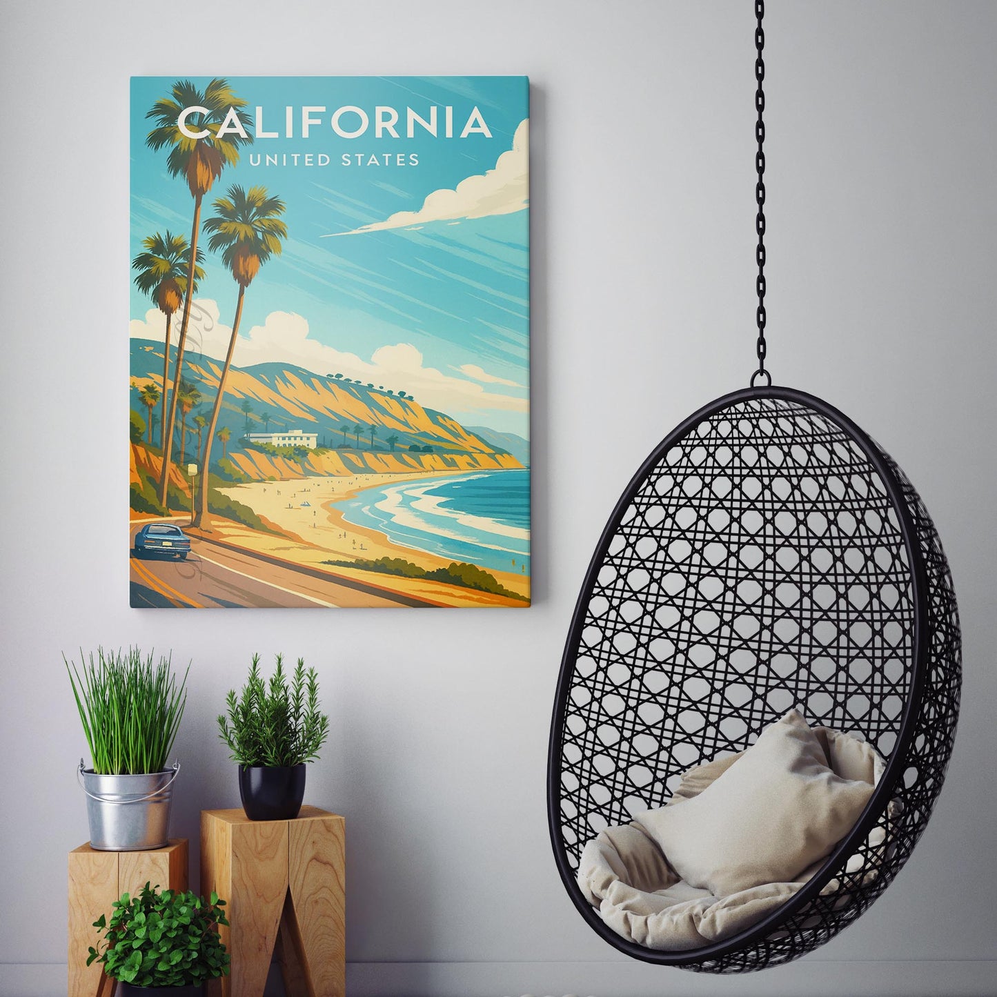 California Vintage Travel Poster