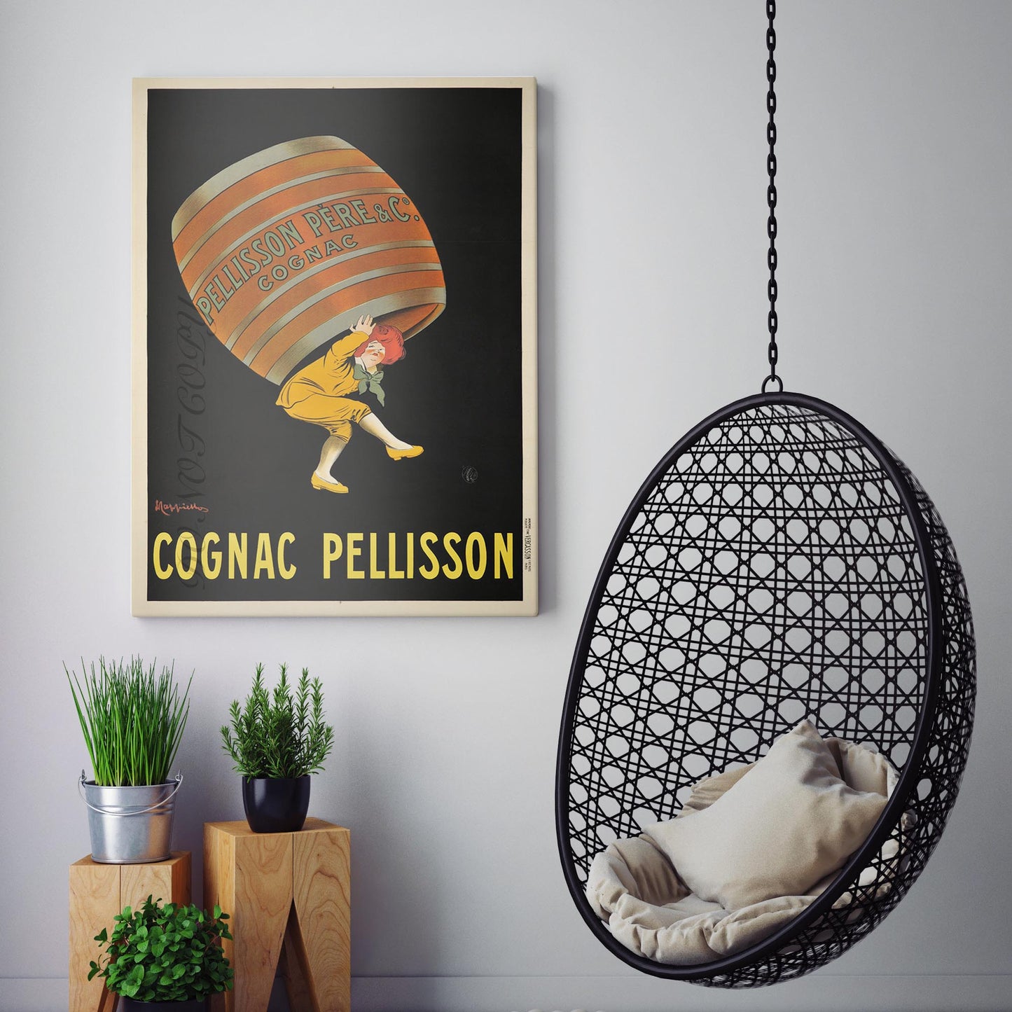 Cognac Pellisson Vintage Drink Advertising