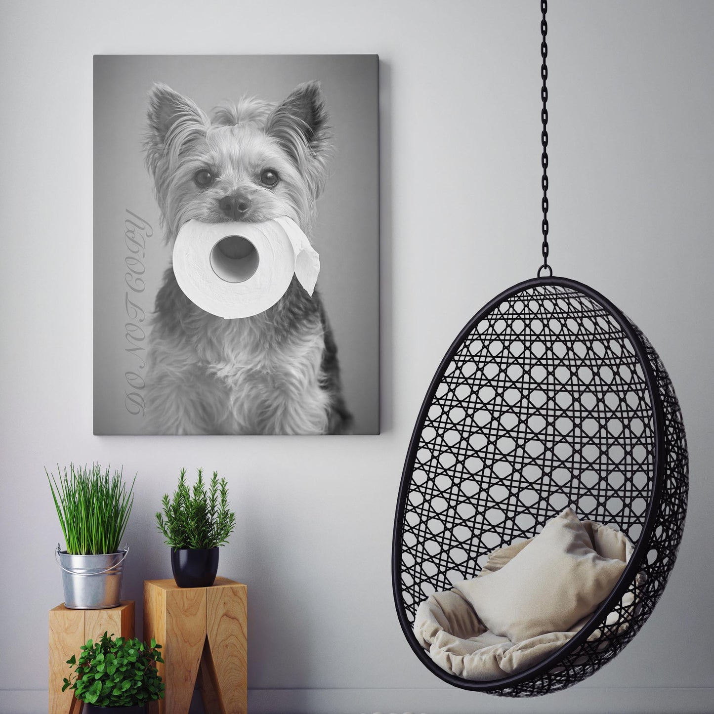 Yorkshire Terrier Dog Toilet Paper