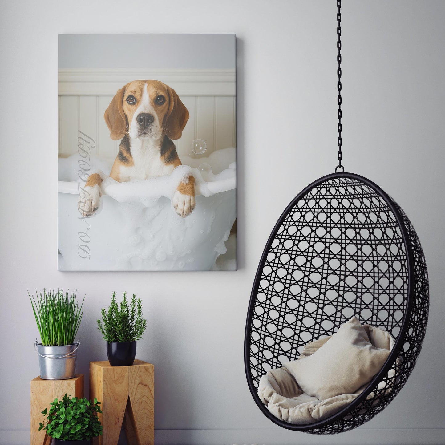 Beagle Dog Bubble Bath