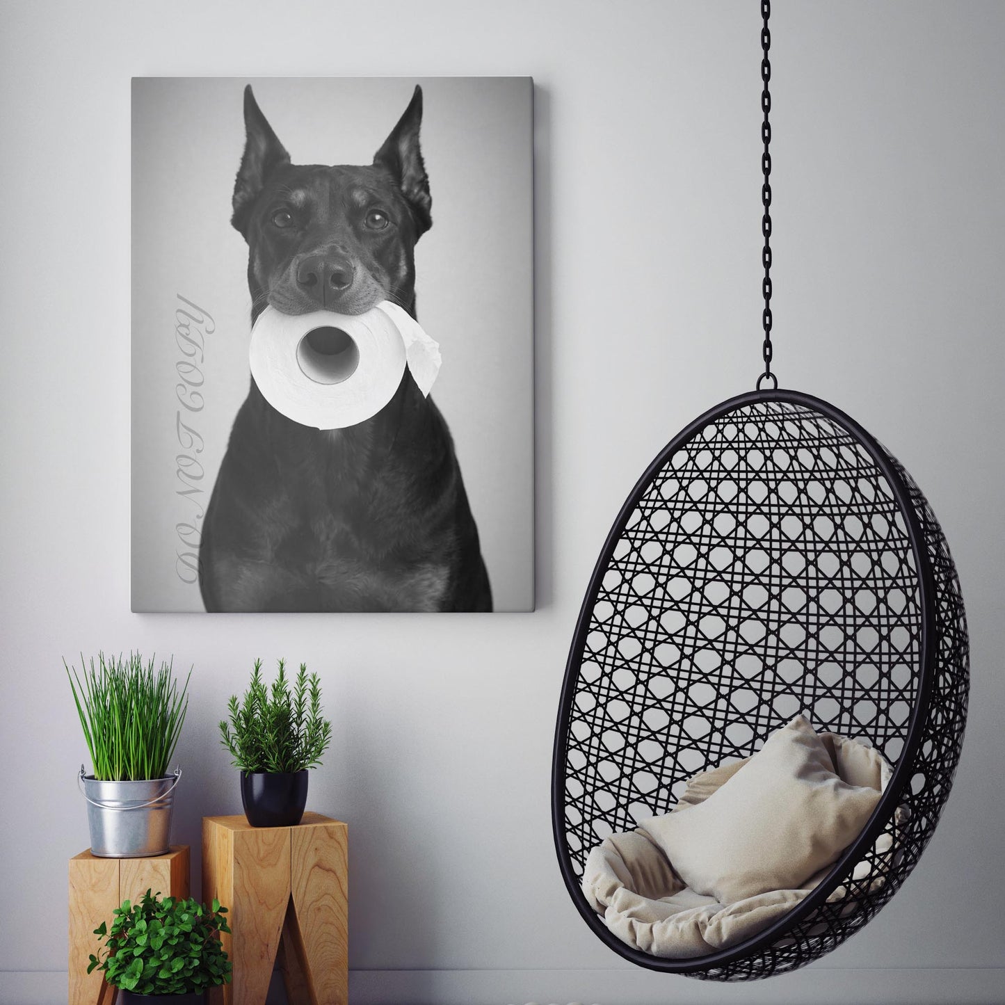 Doberman Pinscher Dog Toilet Paper