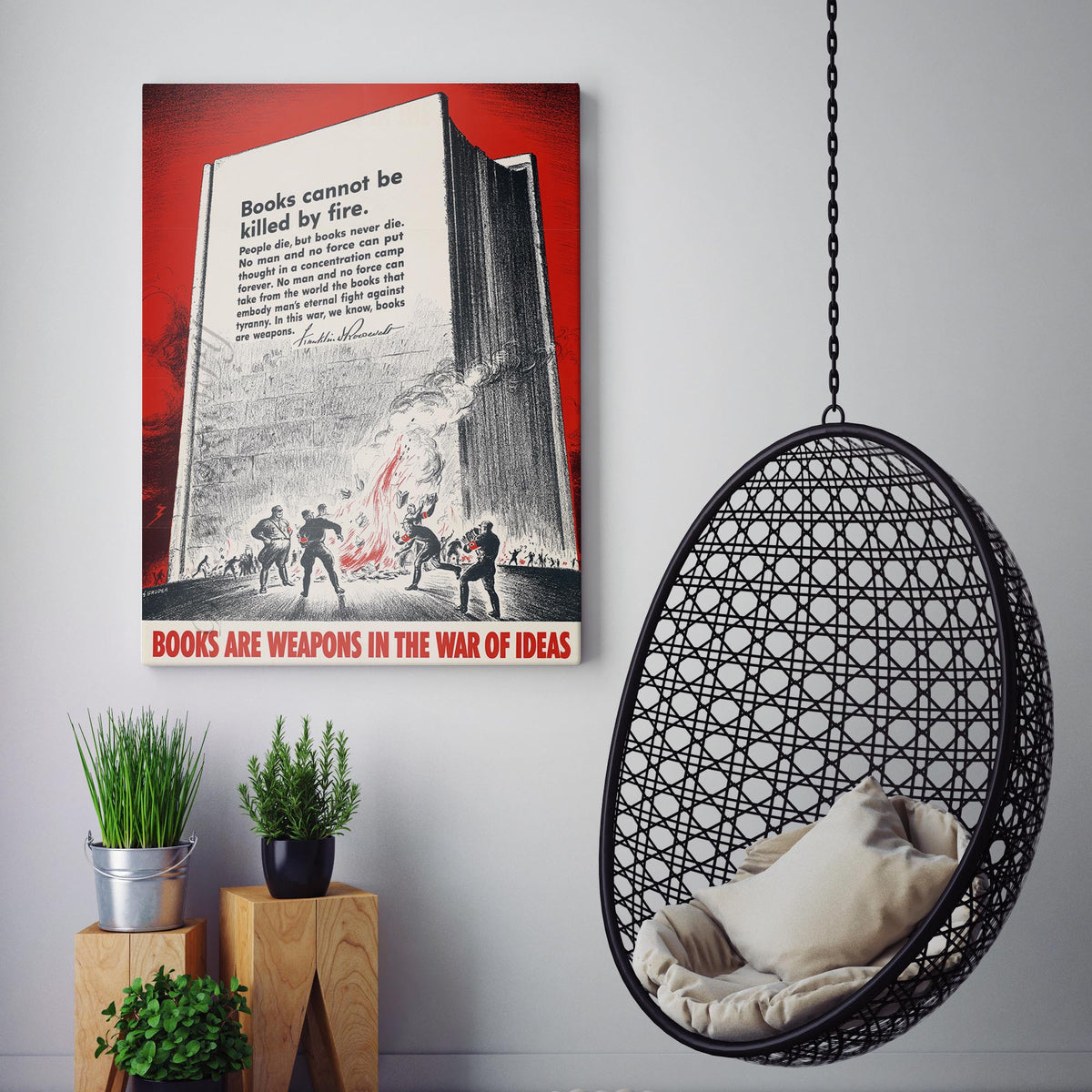 Books are Weapons in the War of Ideas Poster