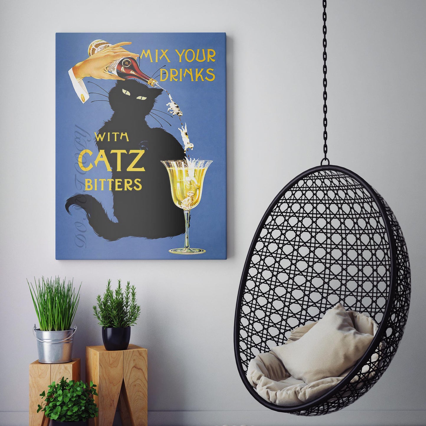 Catz Bitters Mix Your Drink Vintage Ads Poster