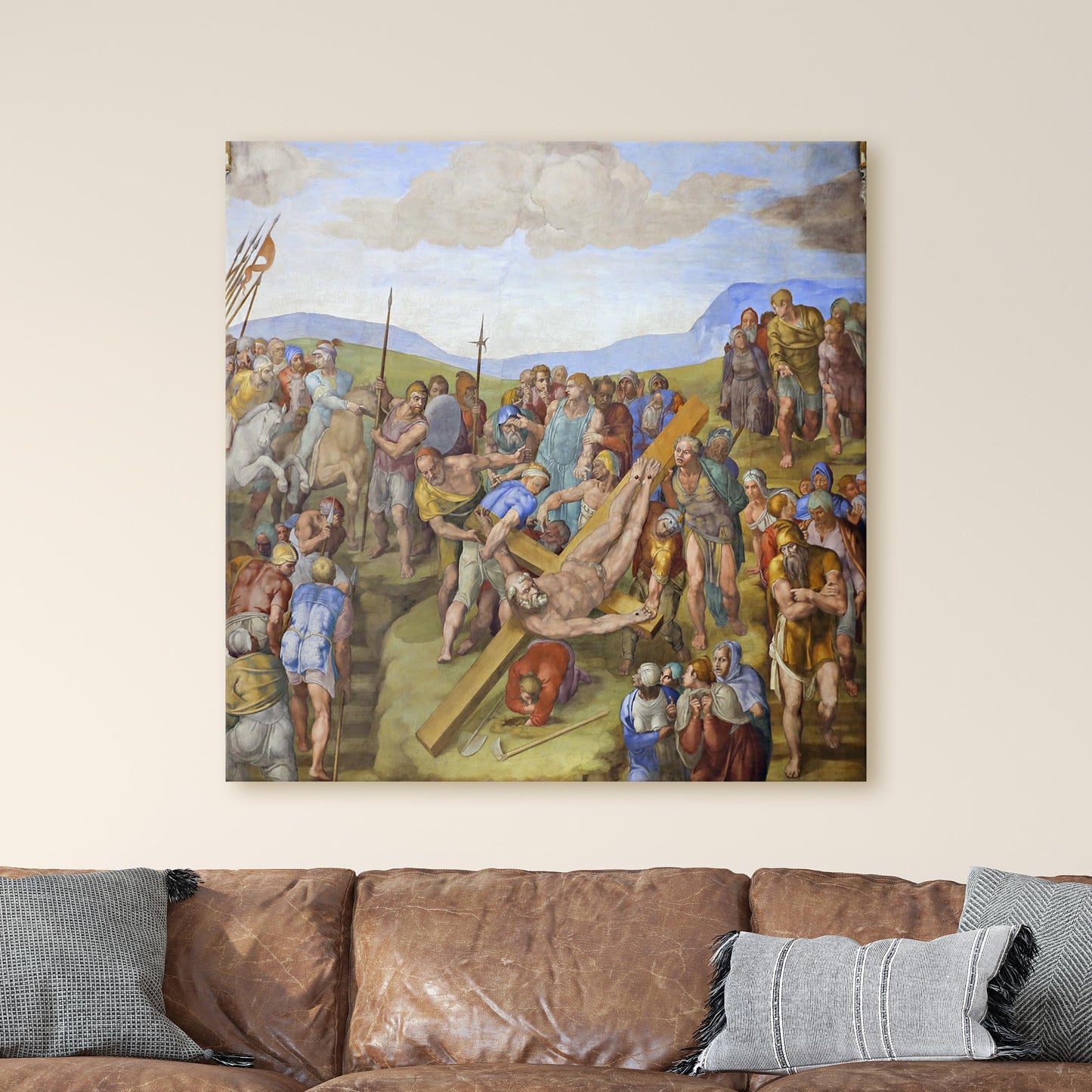 The Crucifixion of Saint Peter - Michelangelo
