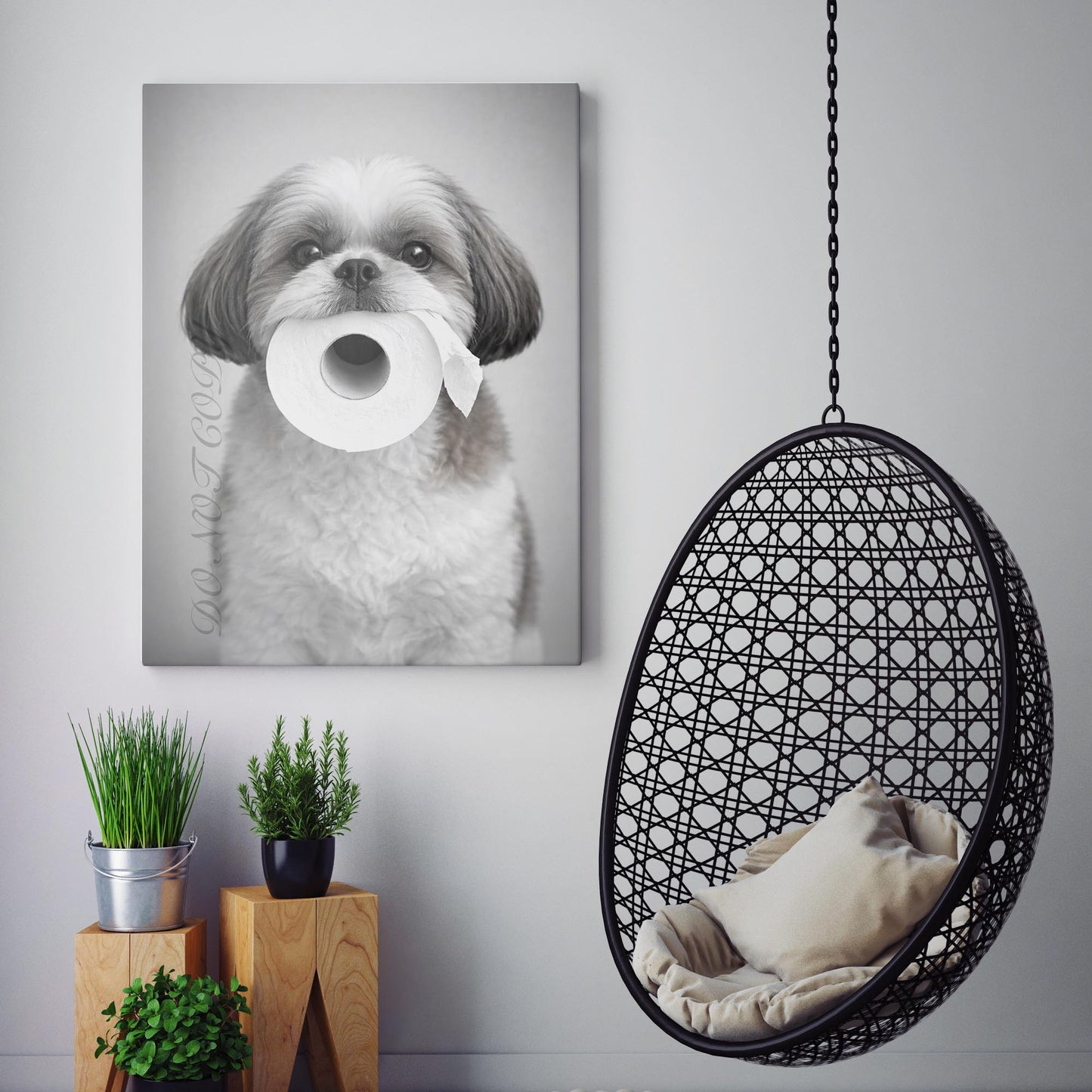 Shih Tzu Dog Toilet Paper