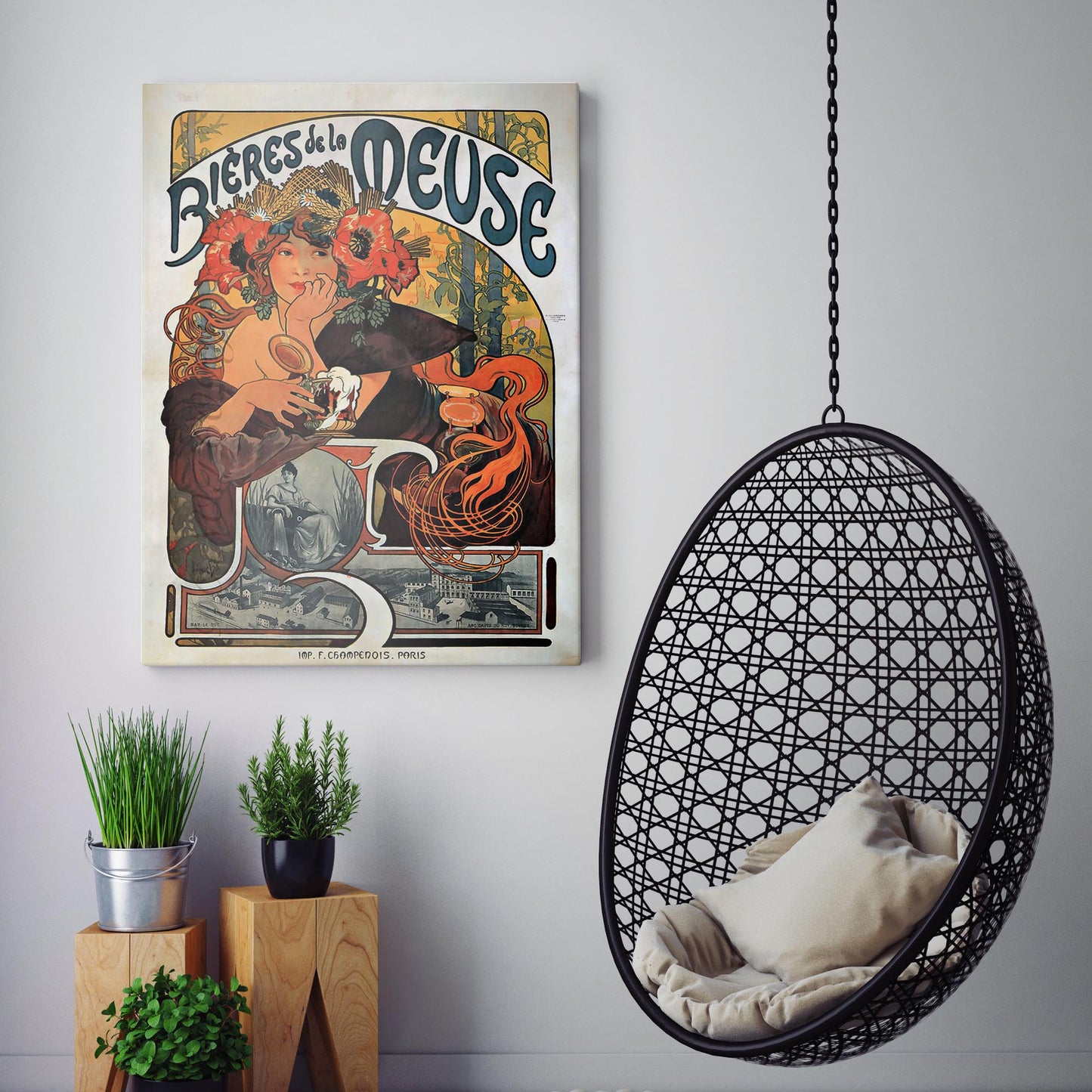 Bières de la Meuse 1897 by Alphonse Mucha