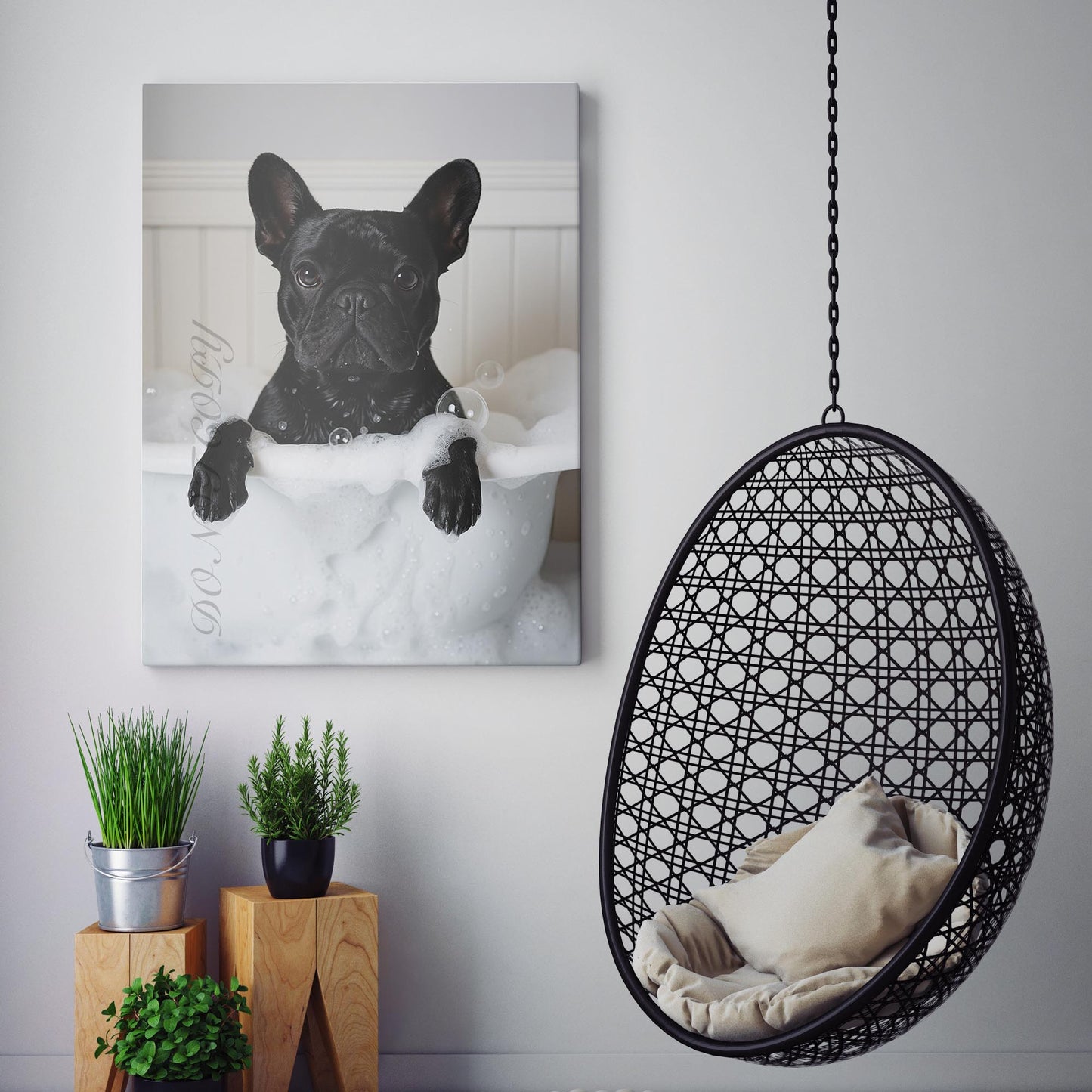 French Bulldog Bubble Bath